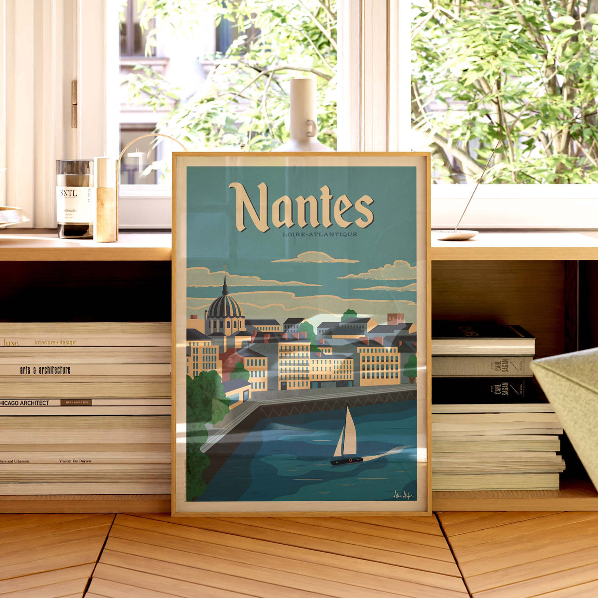 Affiche de voyage France - Nantes par Alex Asfour