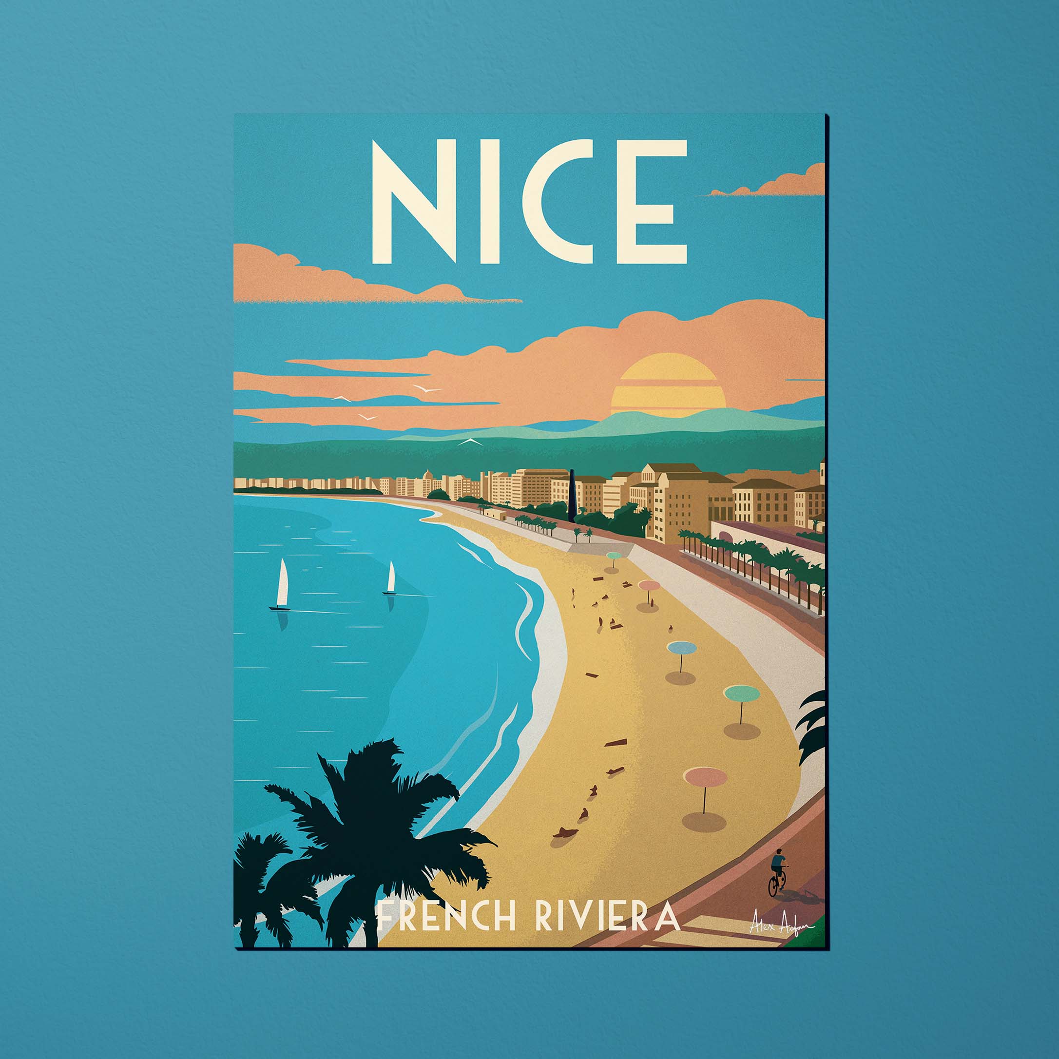 Carte postale de voyage France - Nice par Alex Asfour
