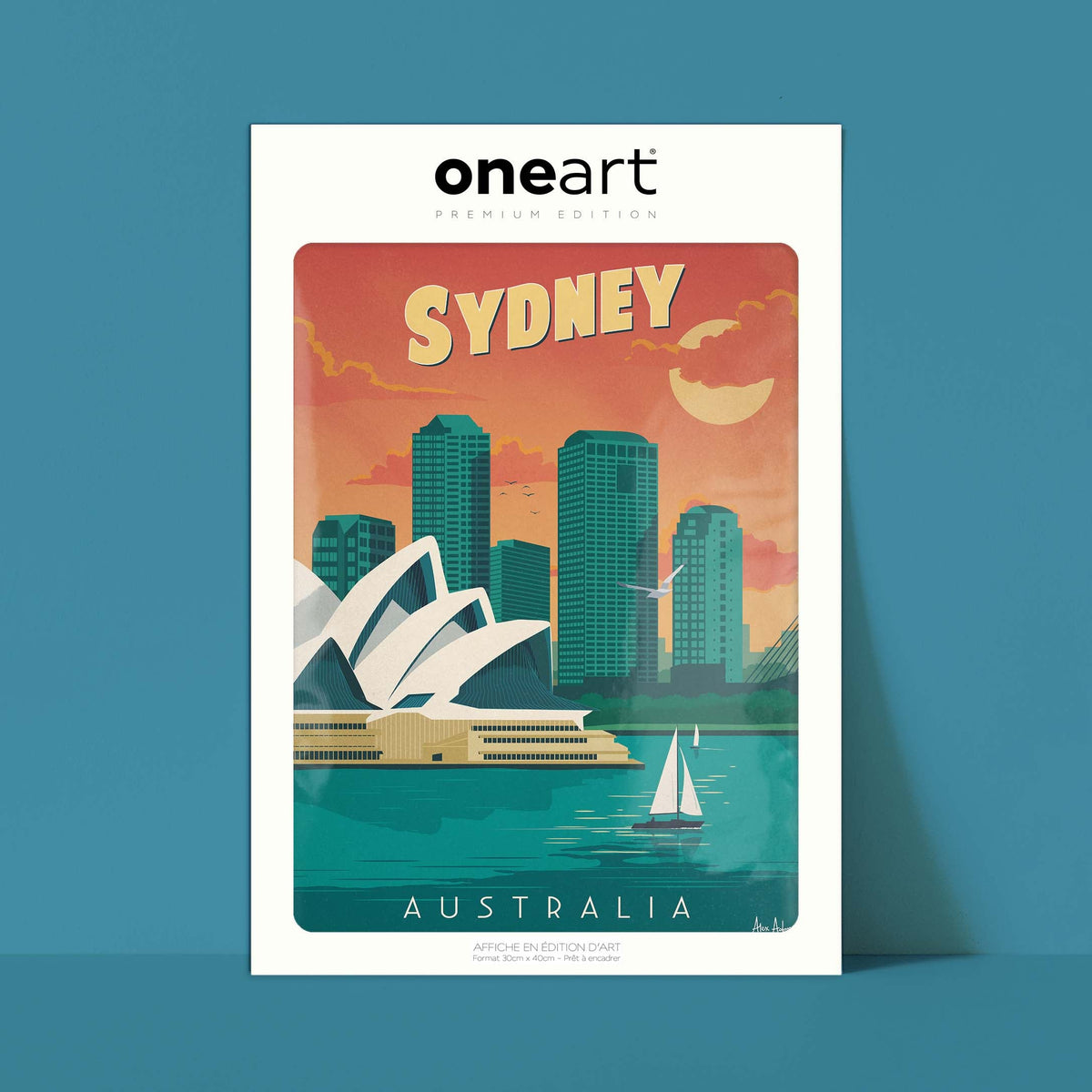 Affiche de voyage Australie - Sydney par Alex Asfour