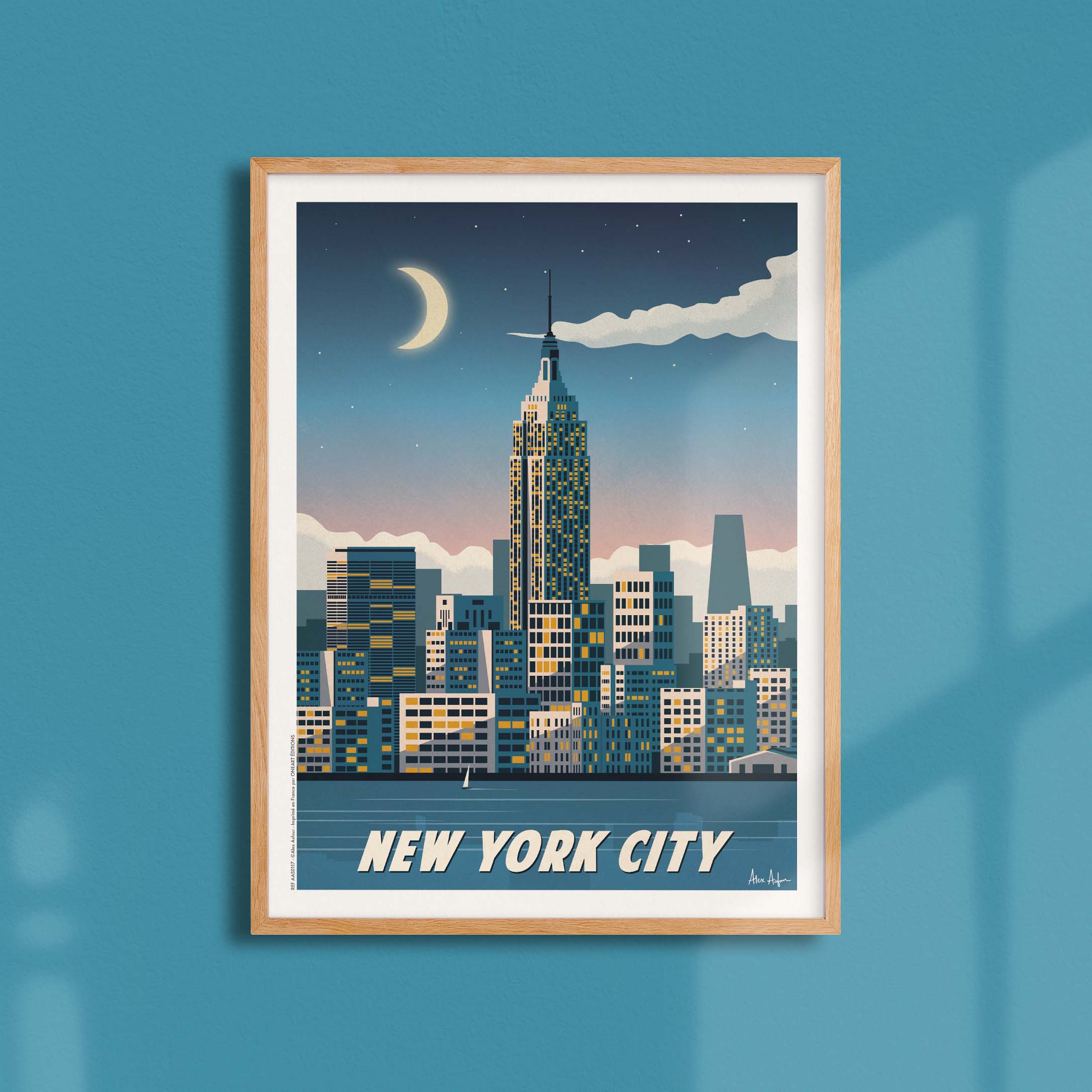 Affiche de voyage États-Unis - New York City par Alex Asfour