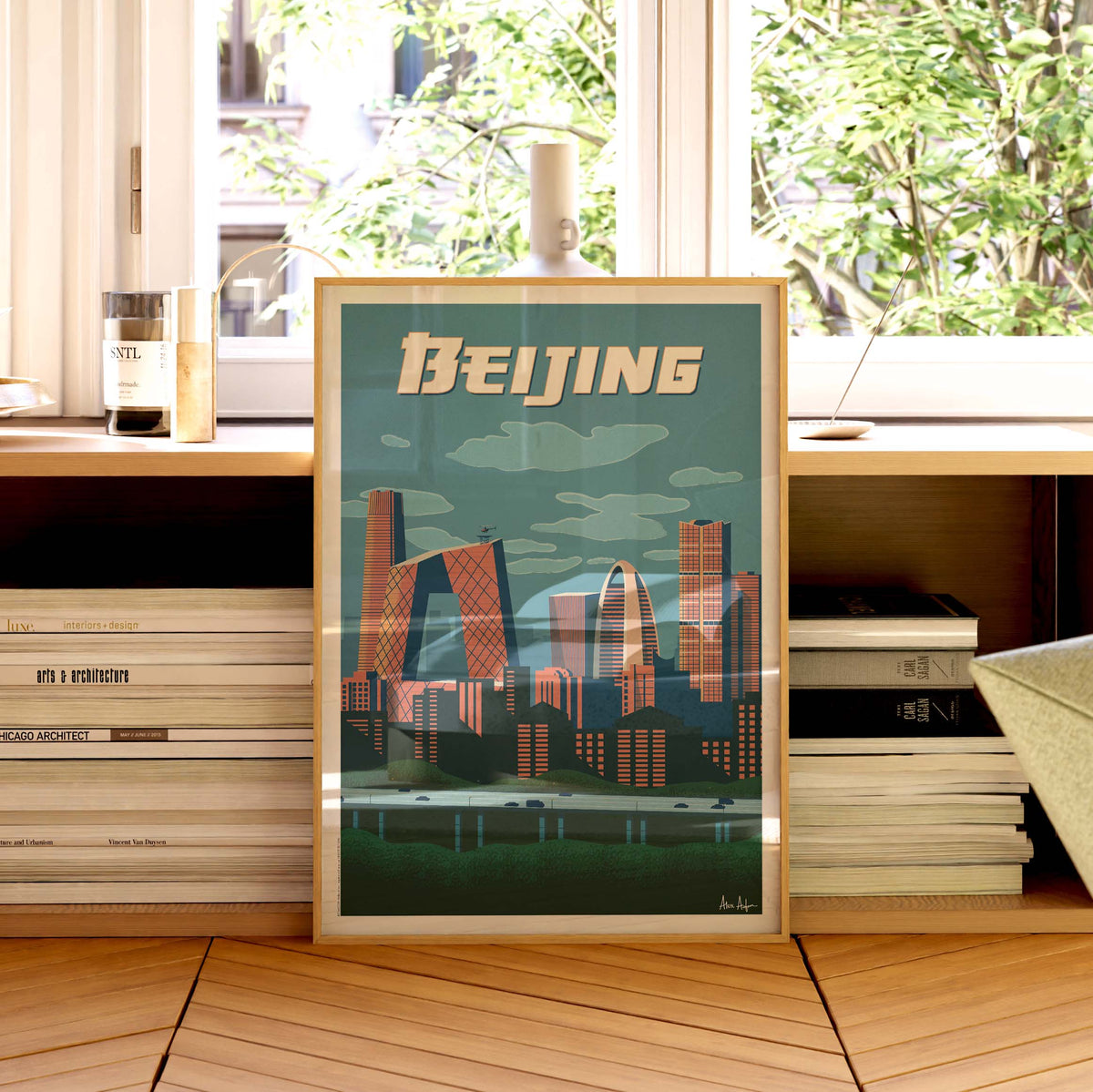 Affiche de voyage Chine - Pékin par Alex Asfour