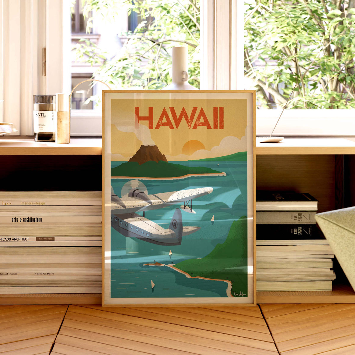 Affiche de voyage États-Unis - Hawaï par Alex Asfour