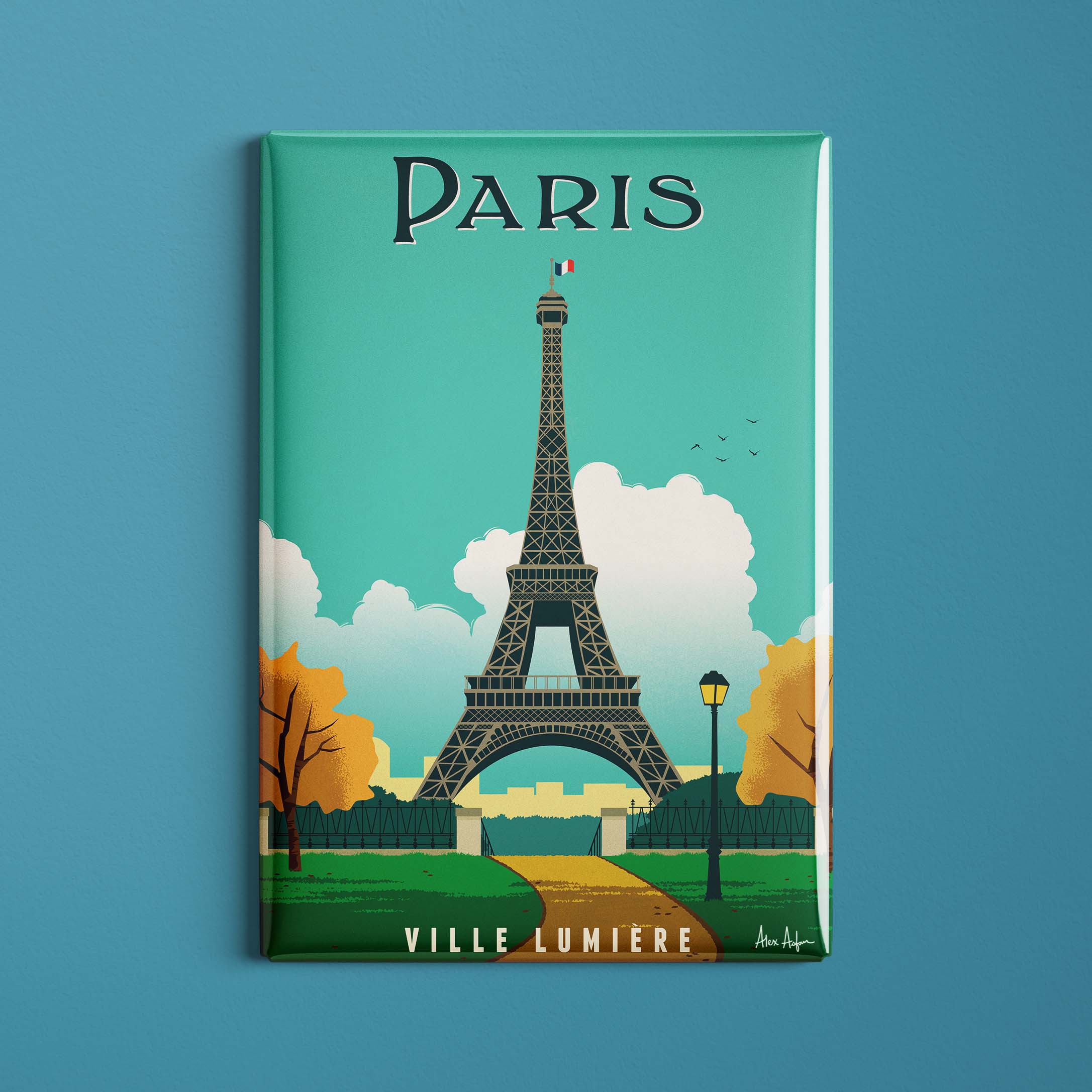Magnet de voyage France - Paris - Tour Eiffel par Alex Asfour