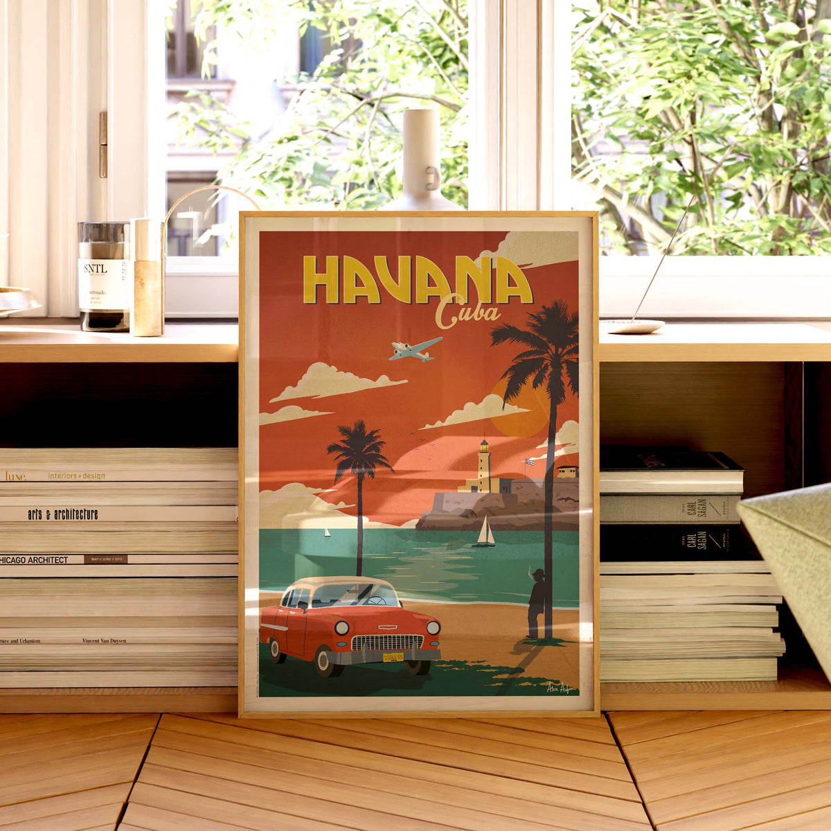 Affiche de voyage Cuba - La Havane par Alex Asfour