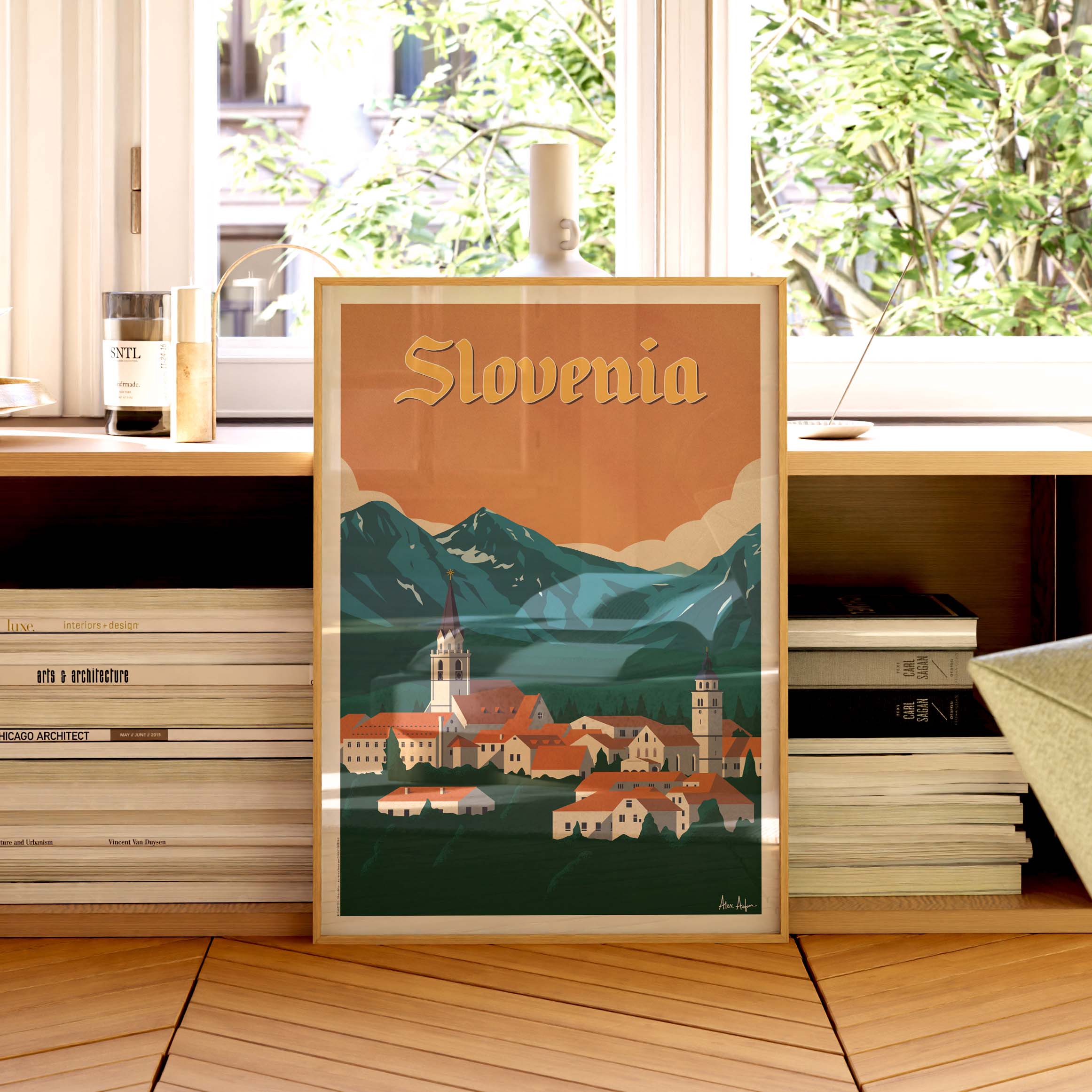 Affiche de voyage Slovénie - par Alex Asfour