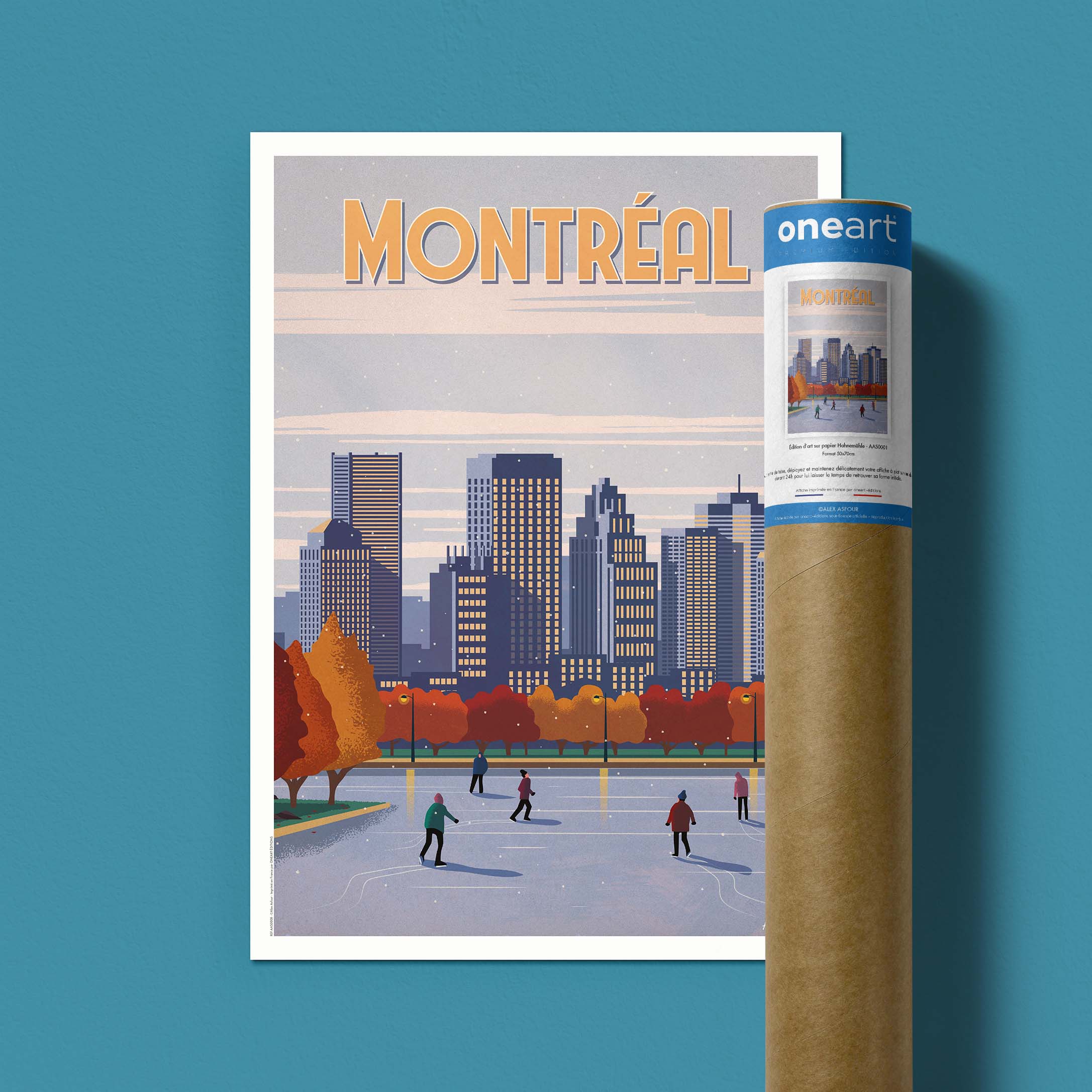 Affiche de voyage Canada - Montréal par Alex Asfour