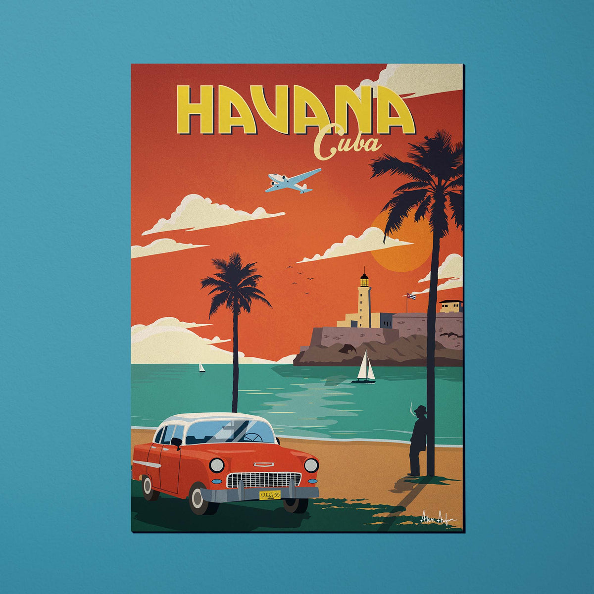 Carte postale de voyage Cuba - La Havane par Alex Asfour