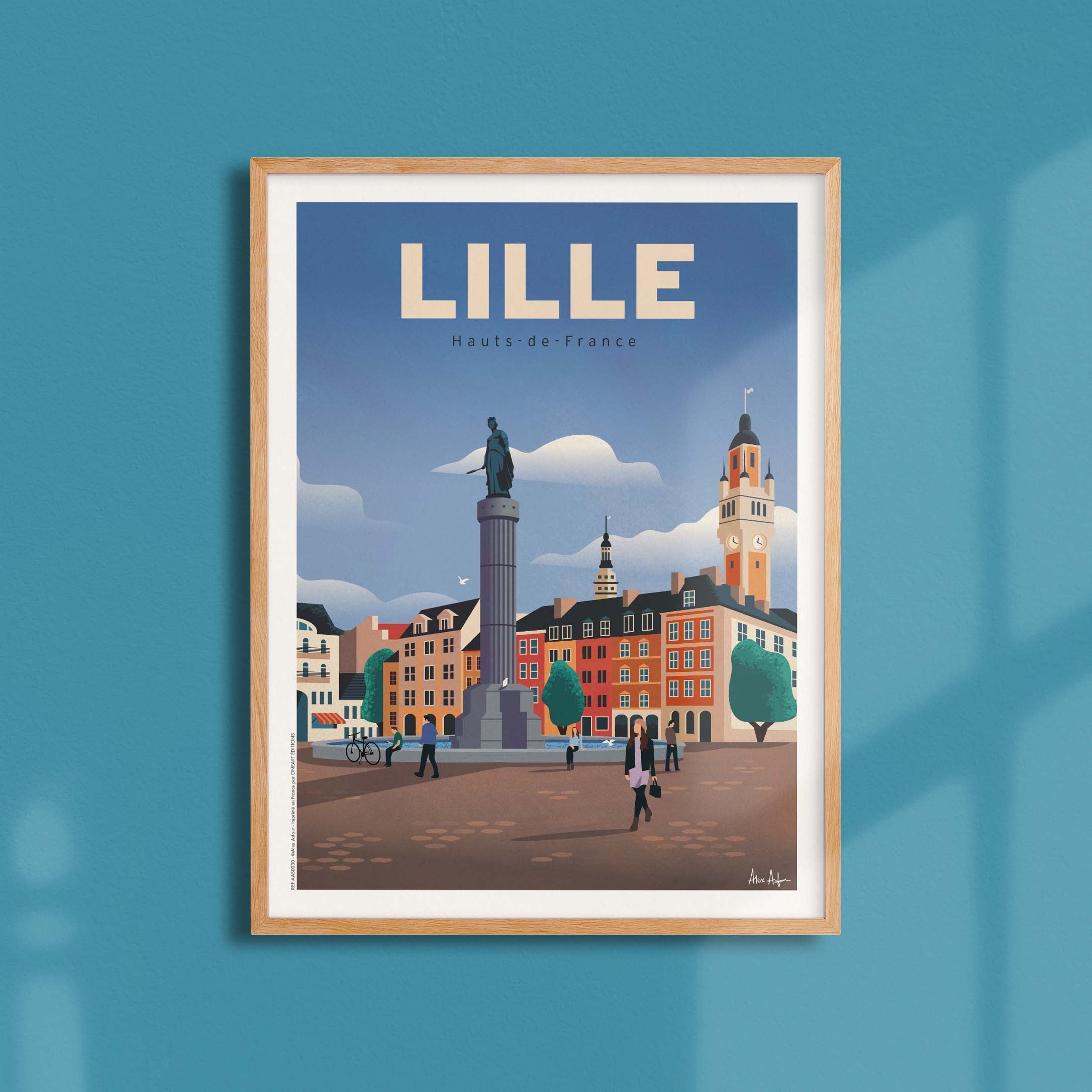 Affiche de voyage France - Lille par Alex Asfour