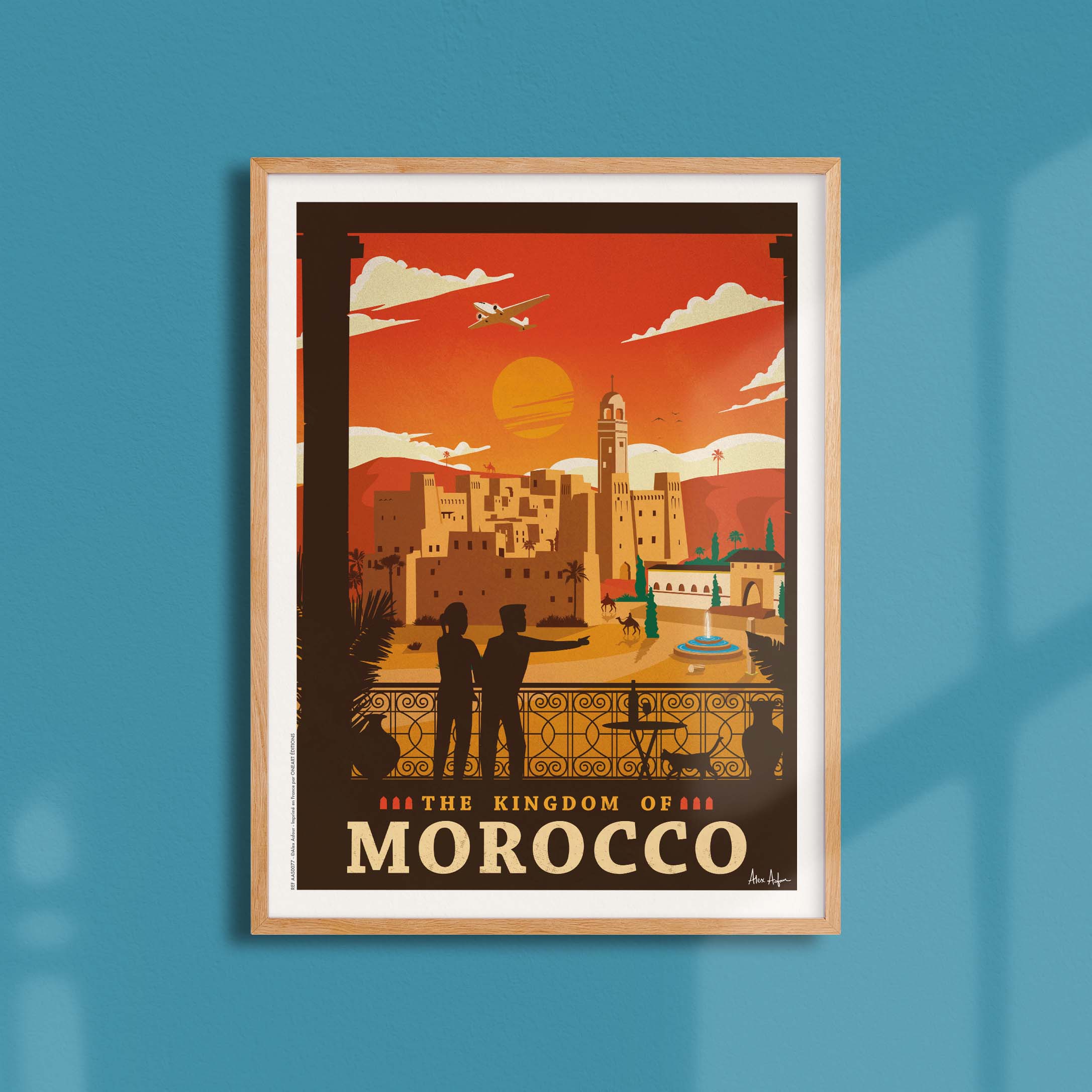 Affiche de voyage Maroc - par Alex Asfour