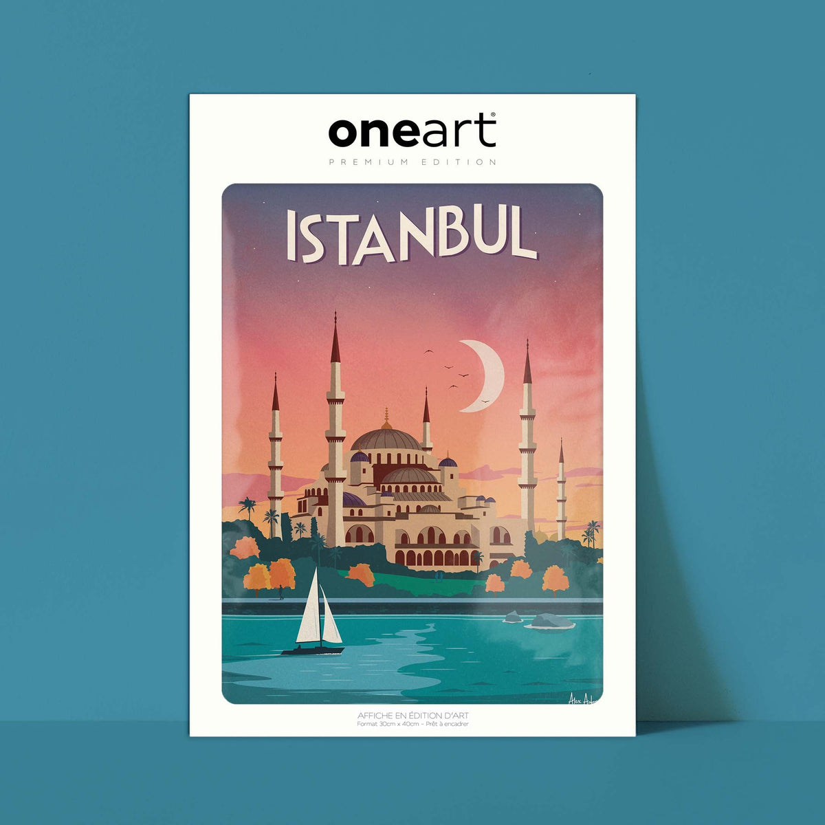 Affiche de voyage Turquie - Istanbul par Alex Asfour