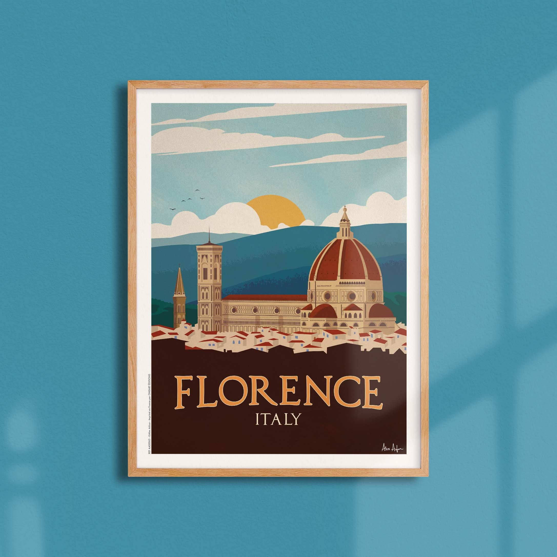 Affiche de voyage Italie - Florence par Alex Asfour