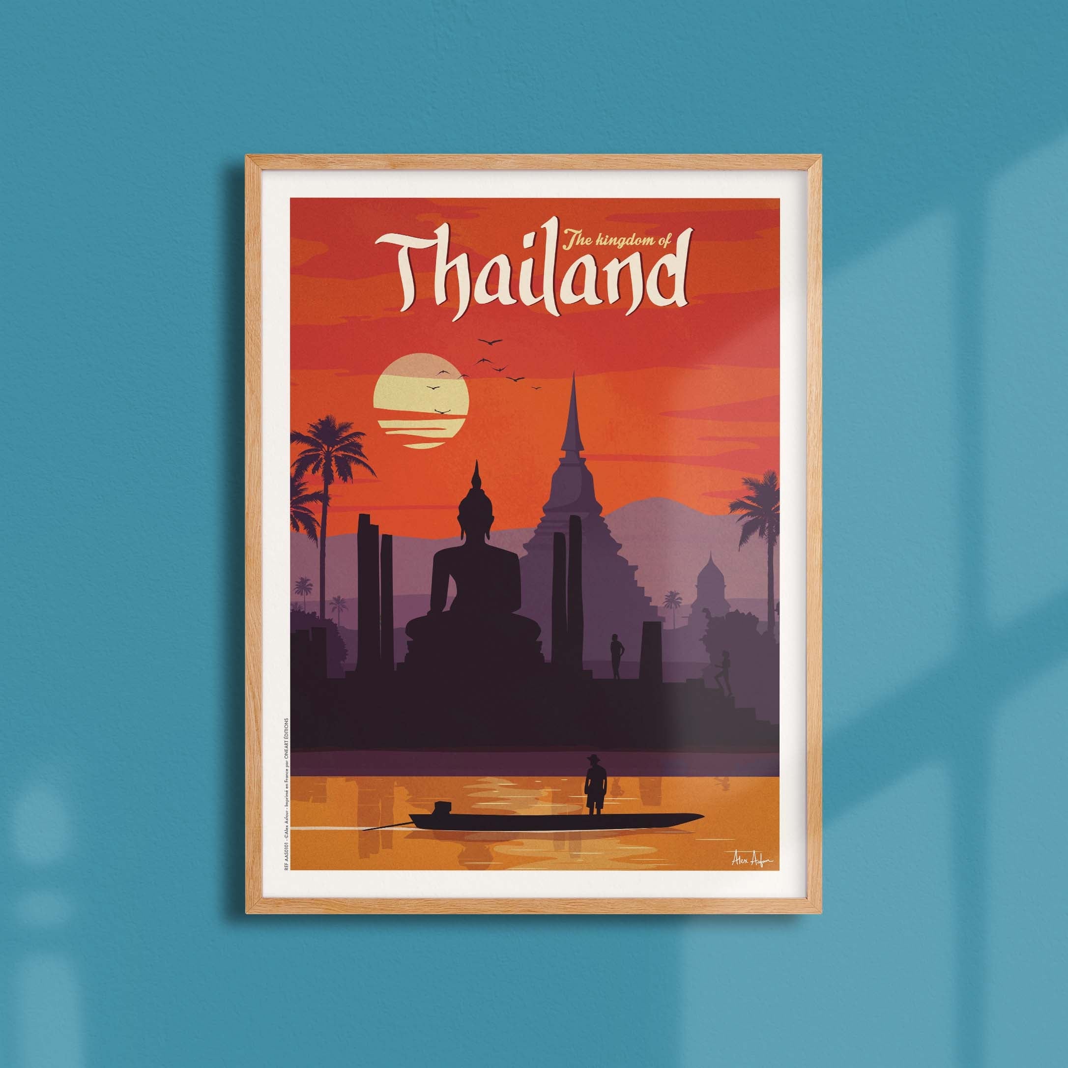 Affiche de voyage Thaïlande - par Alex Asfour