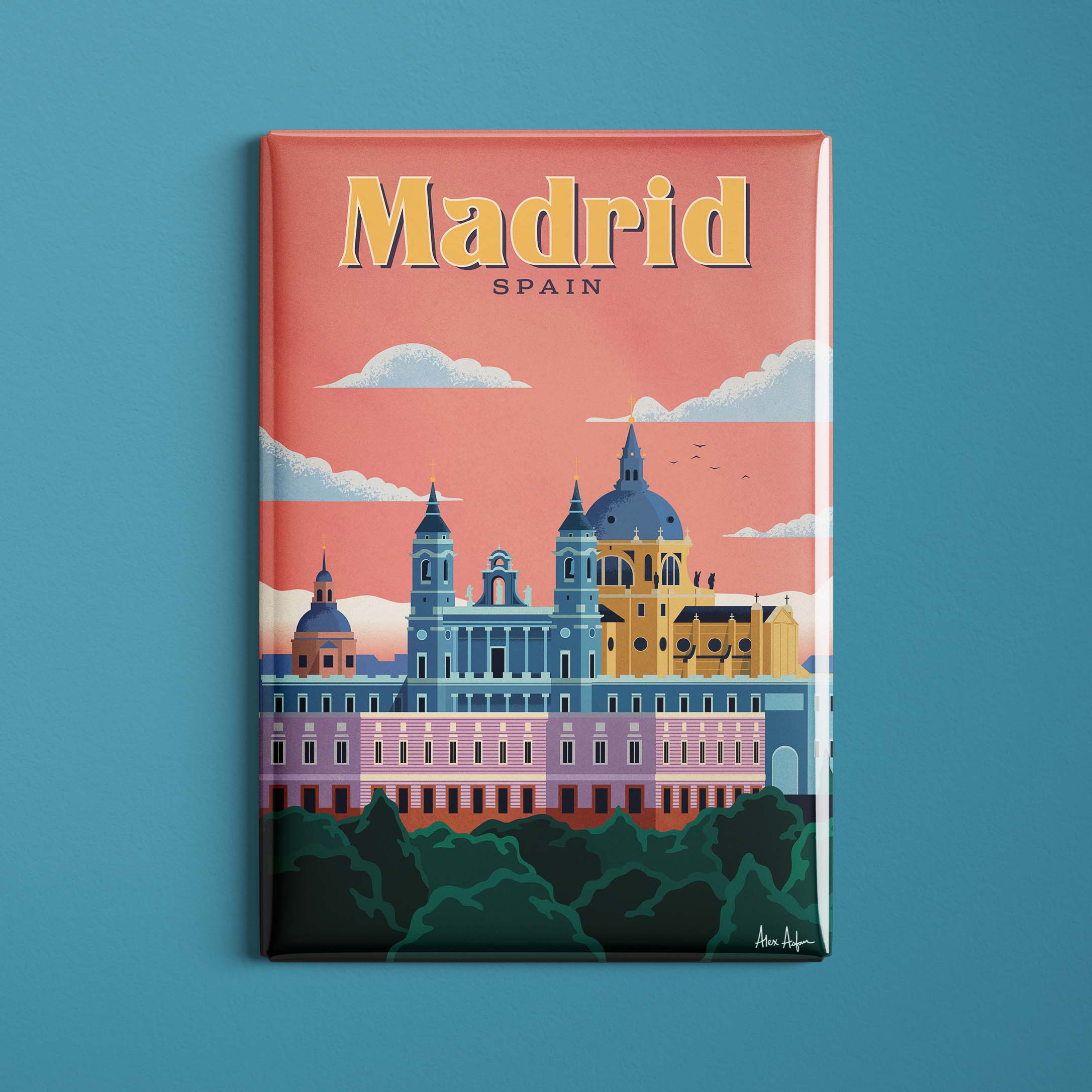 Magnet de voyage Espagne - Madrid par Alex Asfour