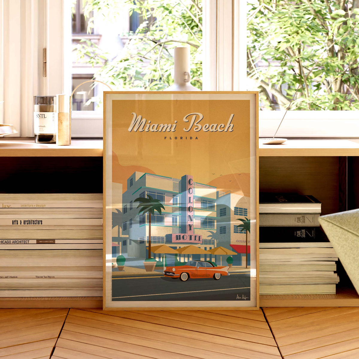 Affiche de voyage États-Unis - Miami Beach par Alex Asfour