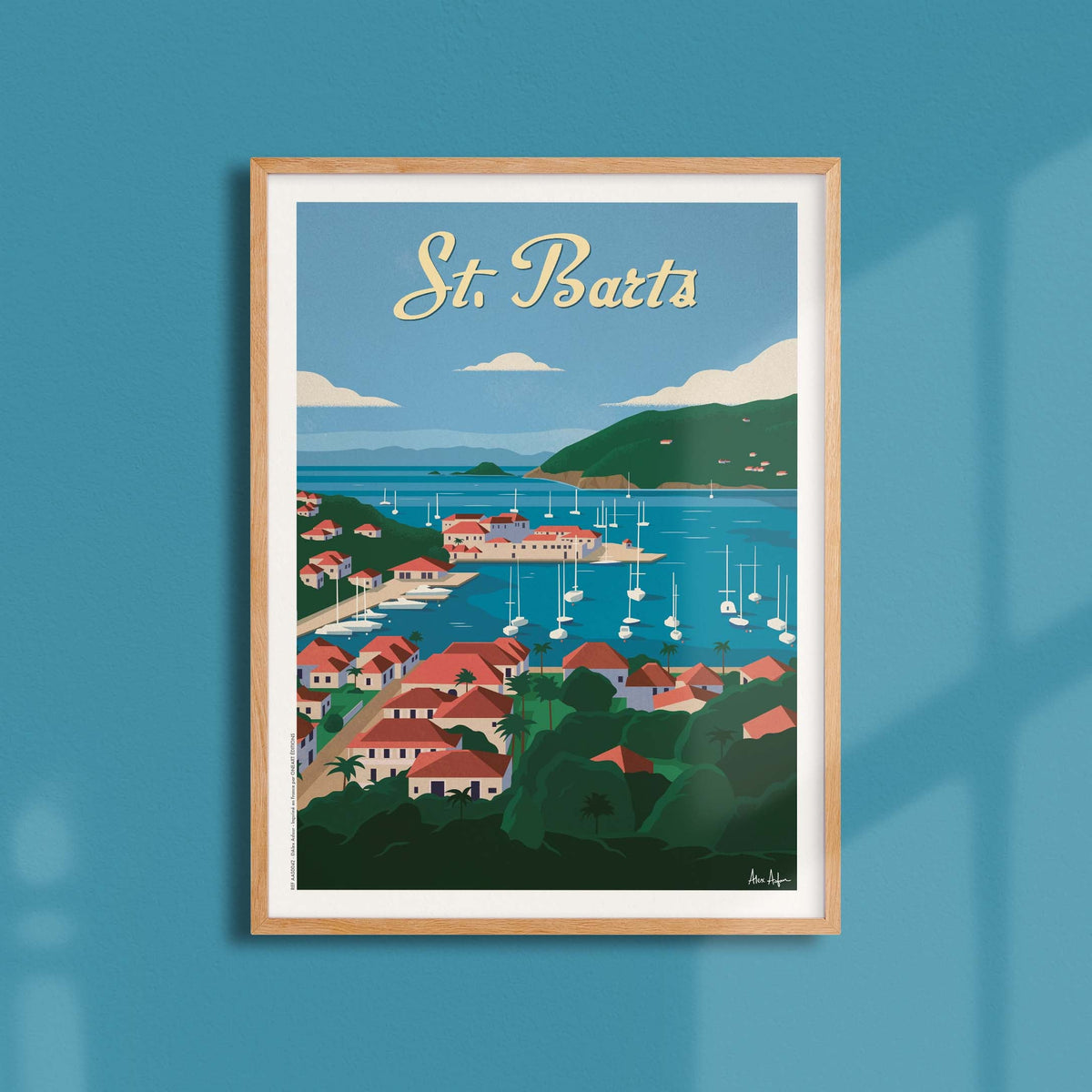 Affiche de voyage France - Saint-Barthélemy par Alex Asfour