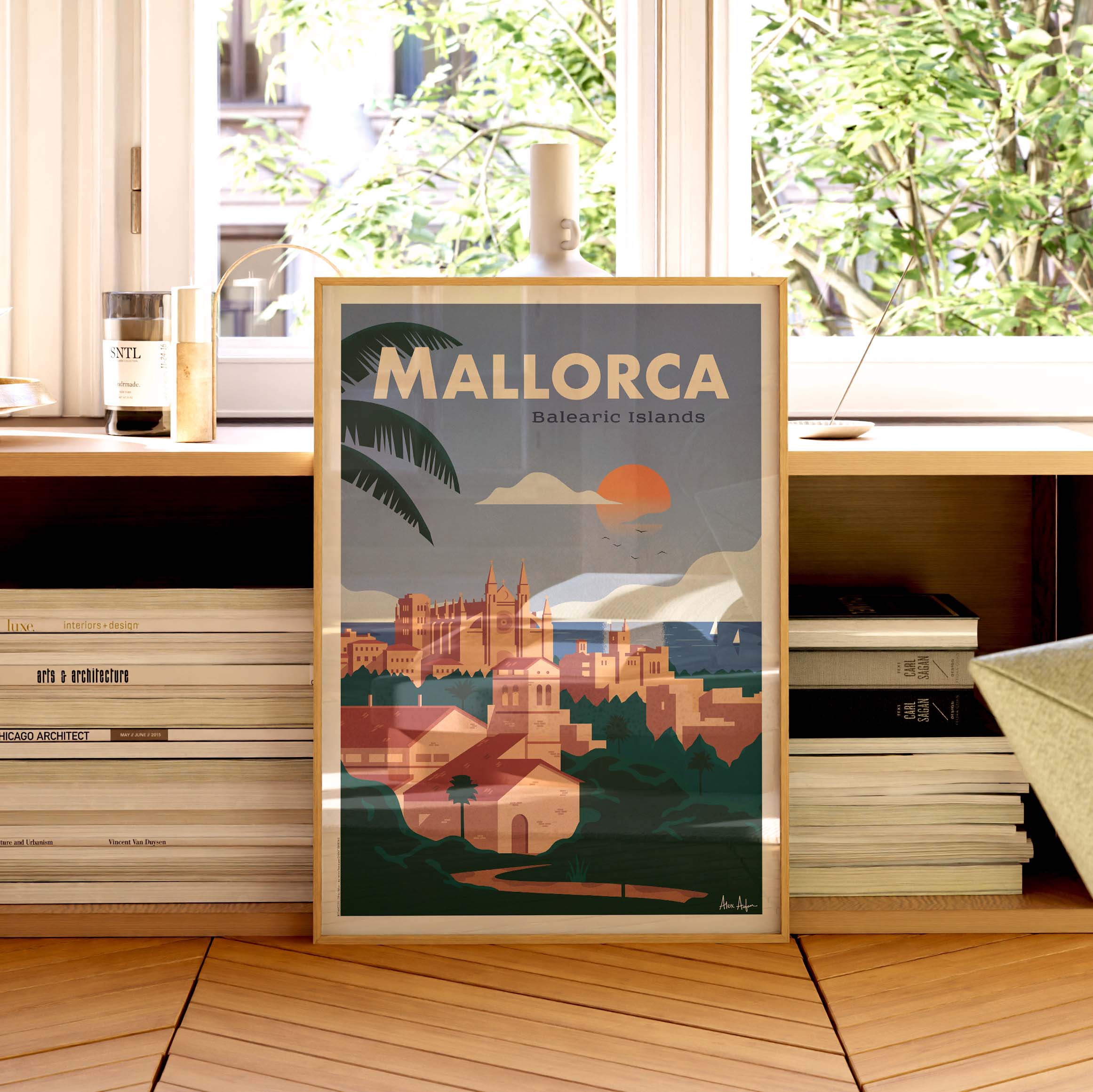 Affiche de voyage Espagne - Majorque par Alex Asfour