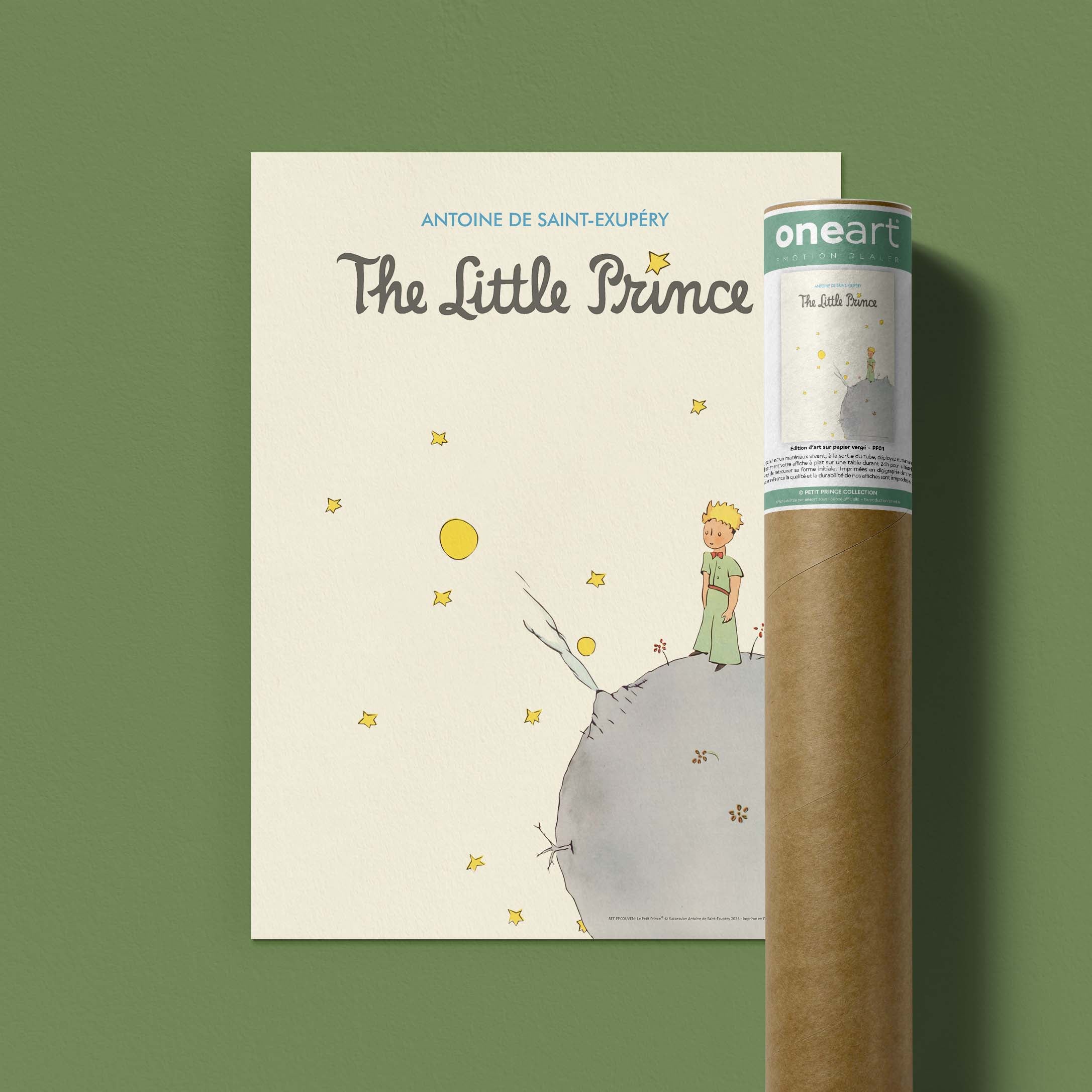 Affiche Le petit prince - Couverture anglais-oneart.fr