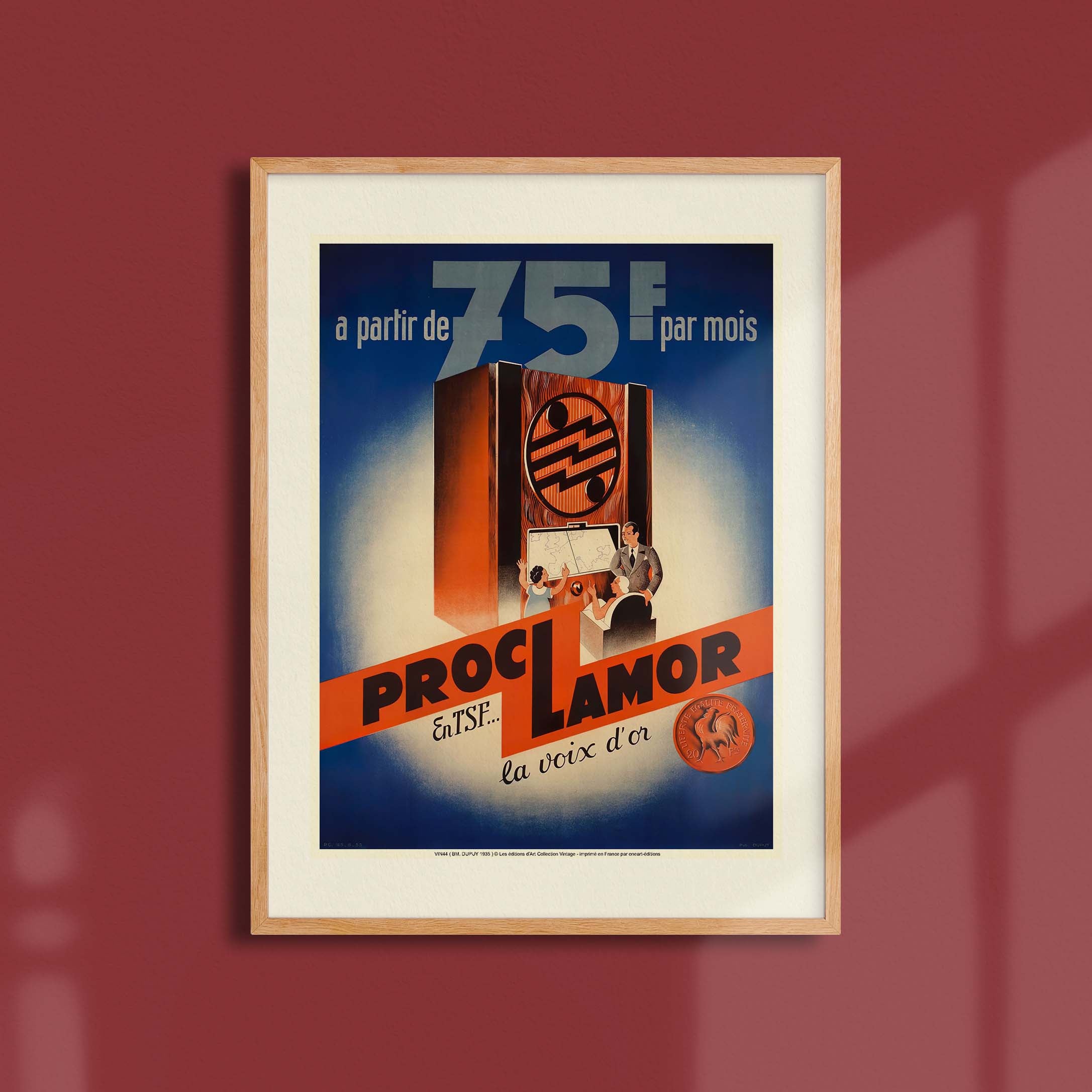 Affiche publicité vintage - Proclamor-oneart.fr