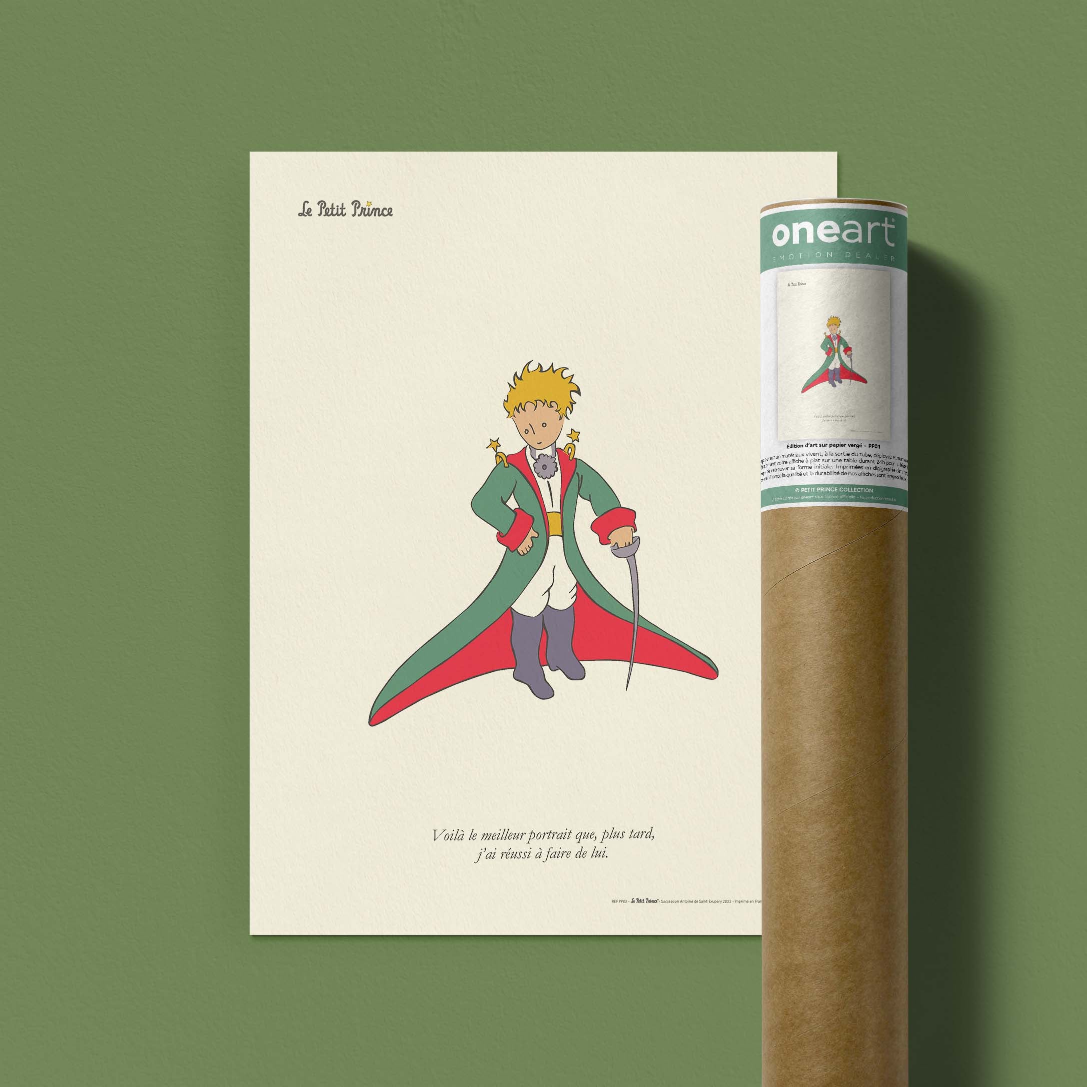 Affiche Le petit prince - Portrait en majesté-oneart.fr