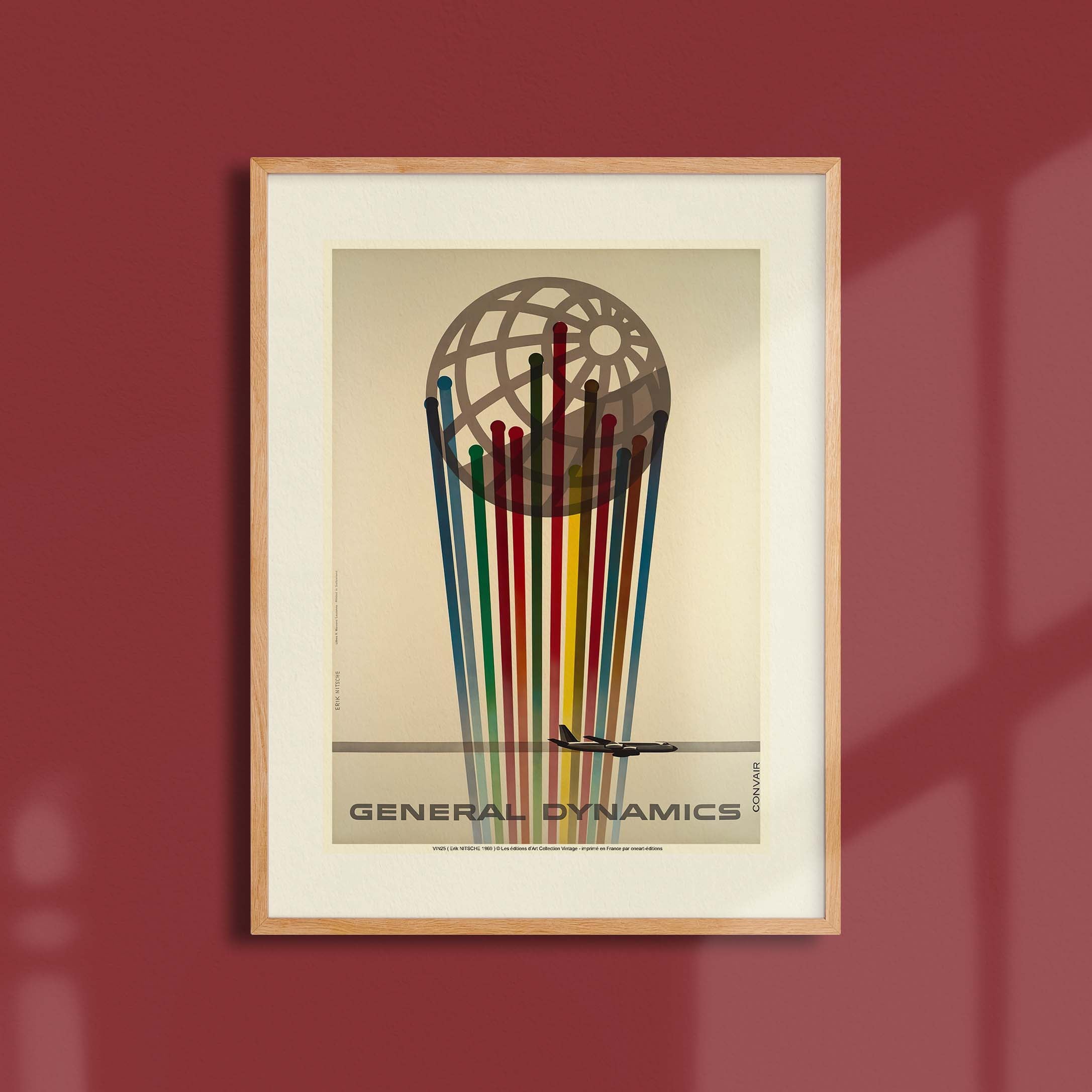 Affiche publicité vintage - General Dynamics Convair-oneart.fr