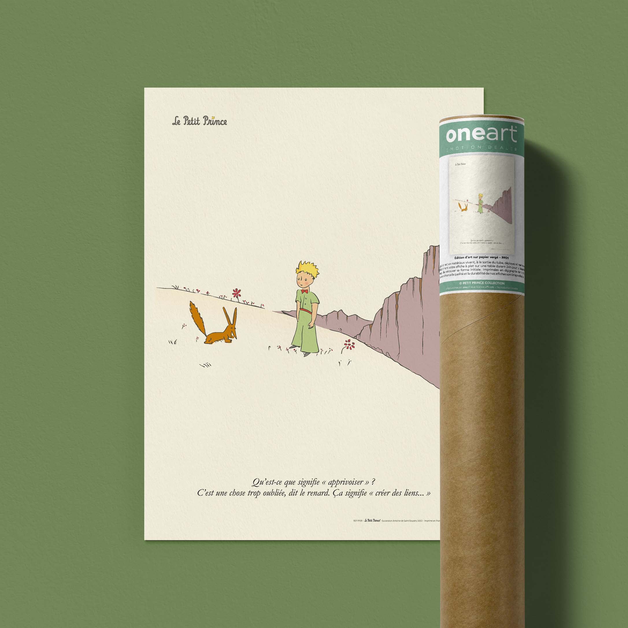 Affiche Le petit prince - Apprivoiser-oneart.fr
