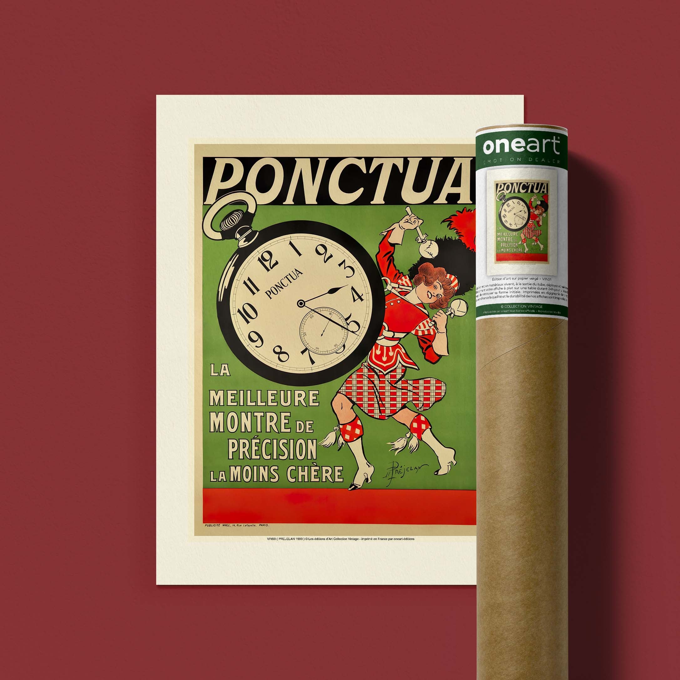 Affiche publicité vintage - Ponctua-oneart.fr