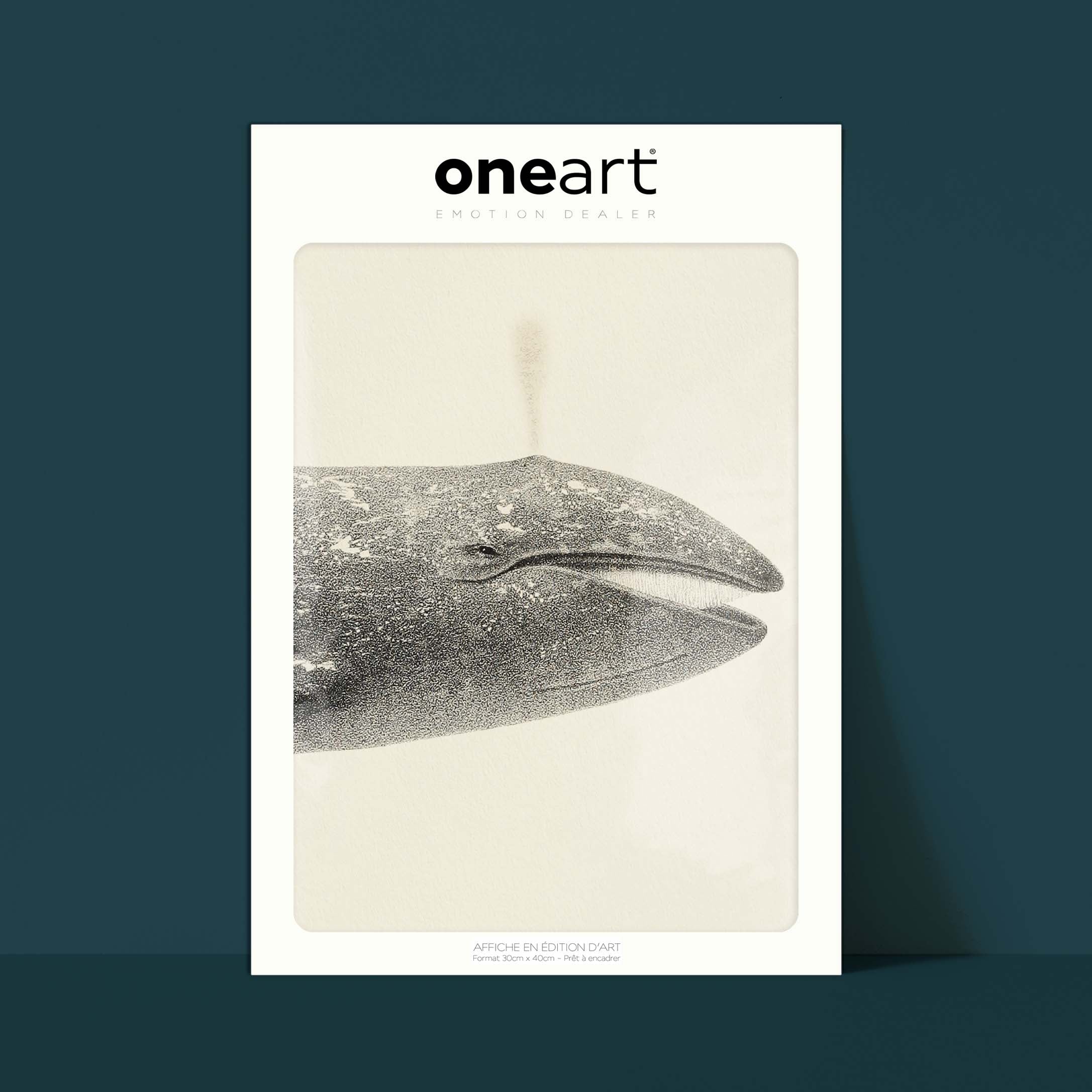 Triptyque - La baleine grise-oneart.fr
