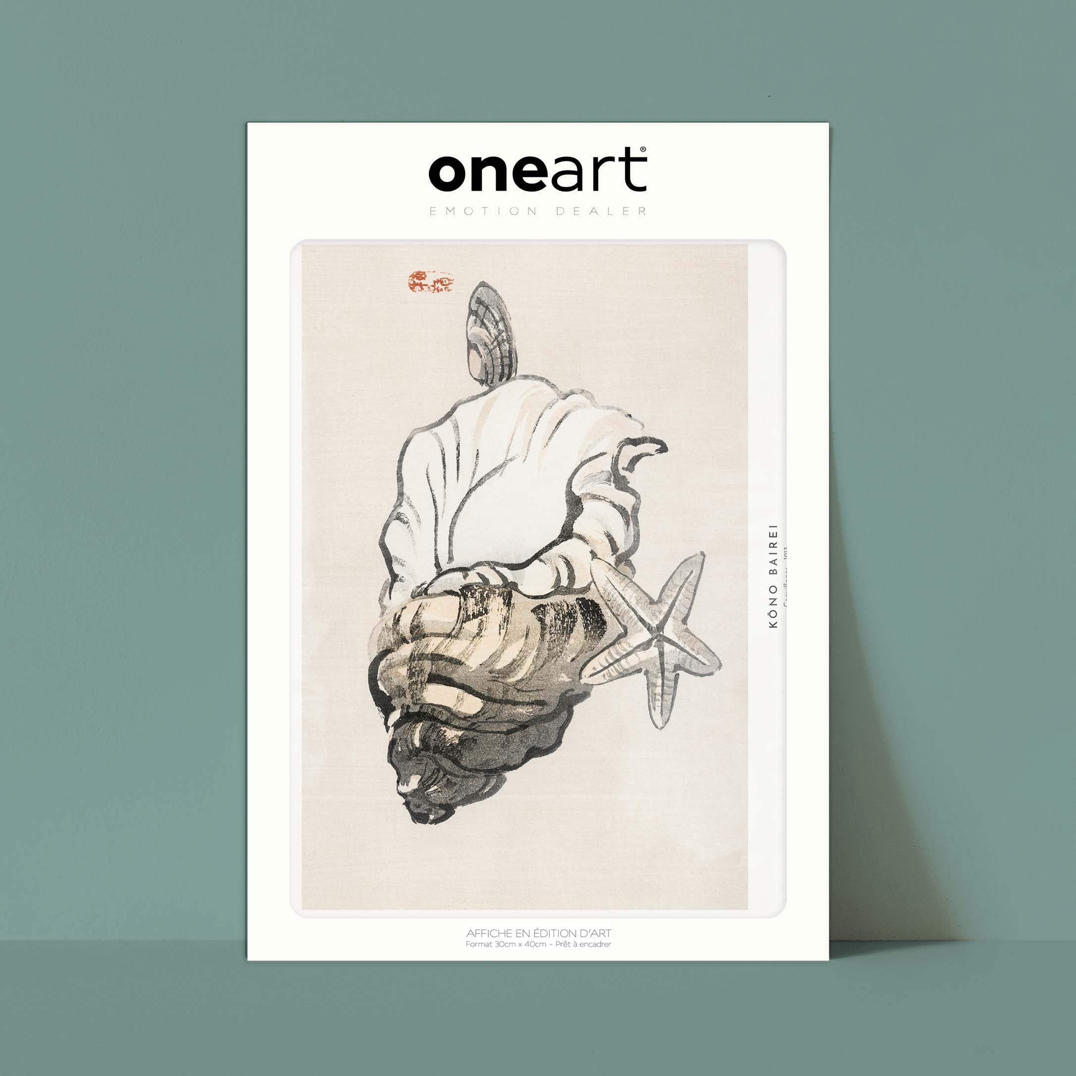 Estampe japonaise - Coquillages-oneart.fr