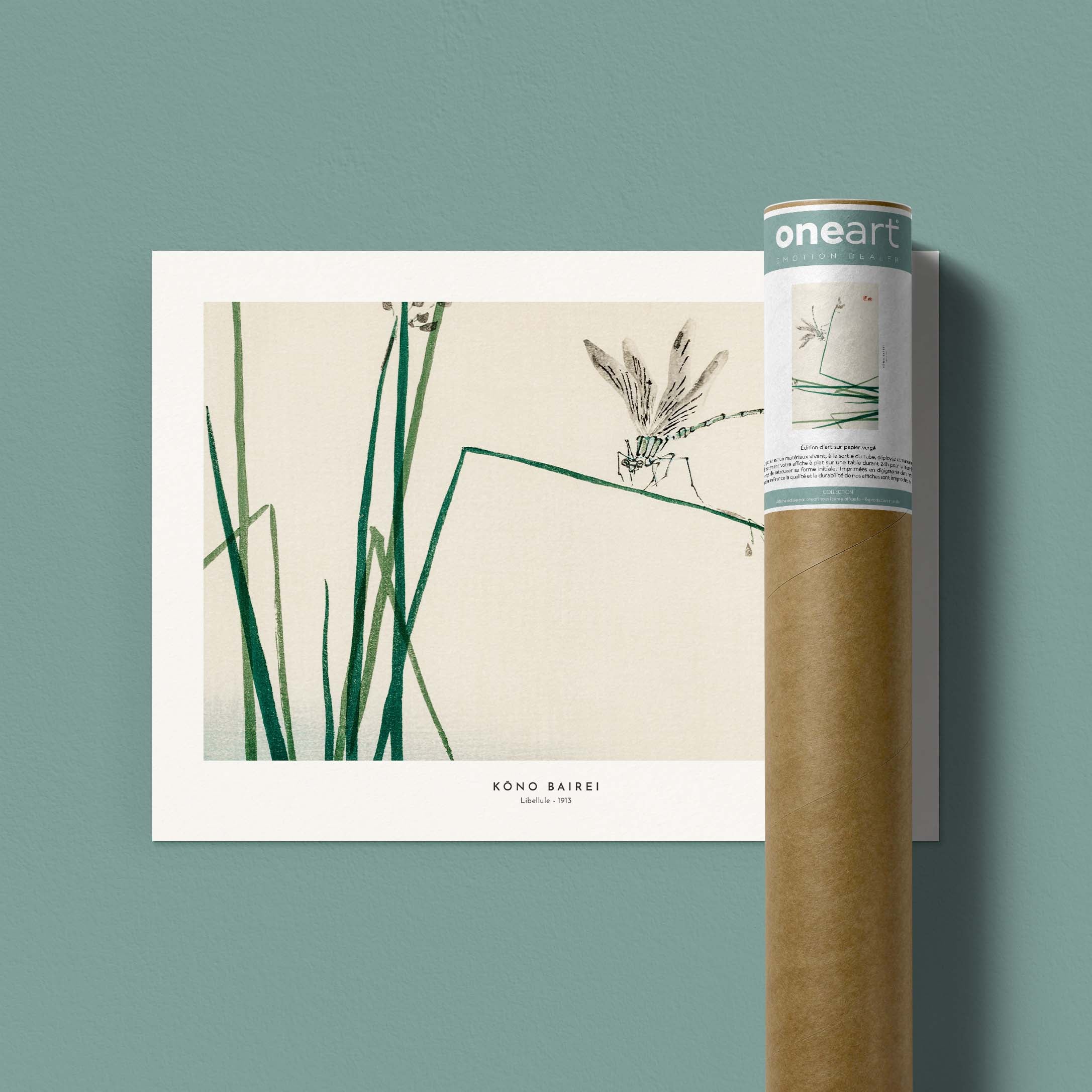 Estampe japonaise - Libellule-oneart.fr