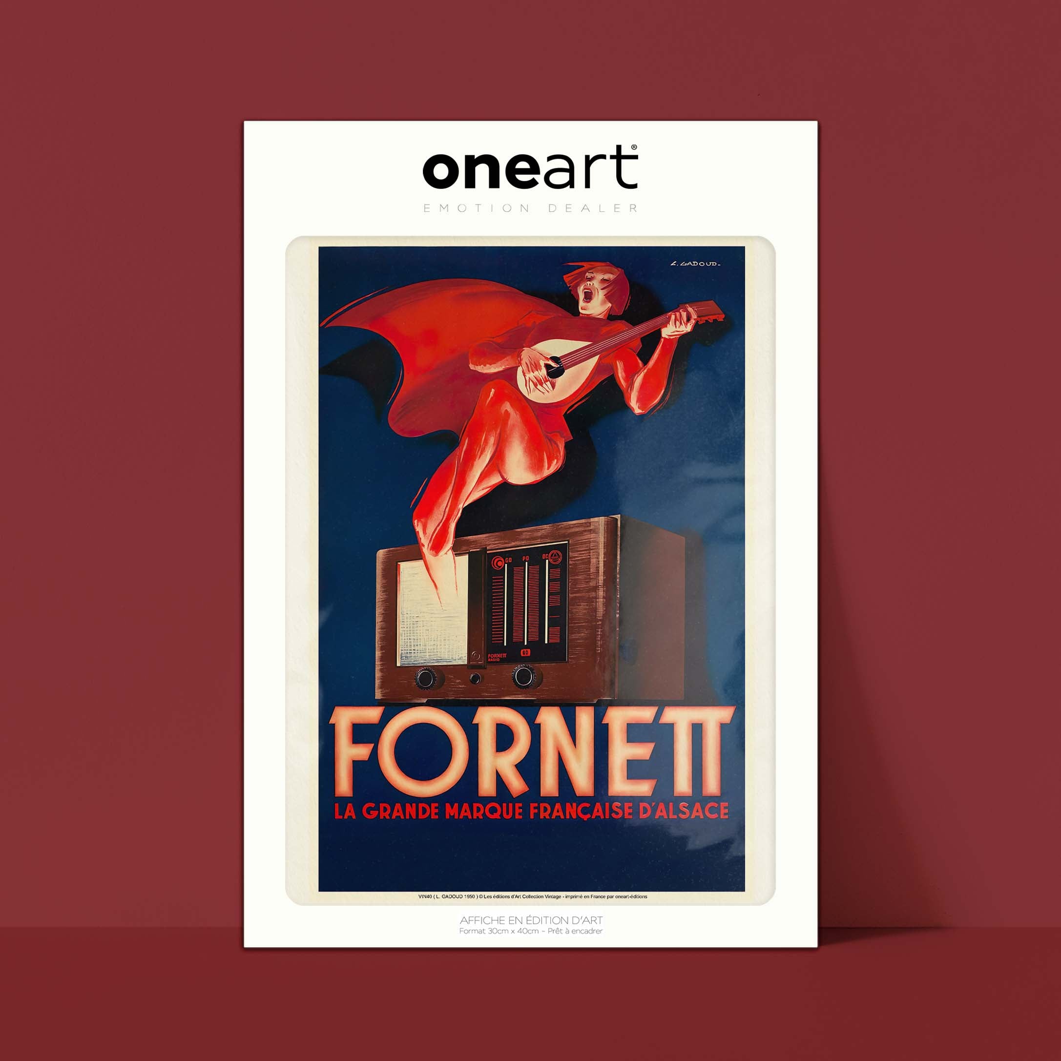 Affiche publicité vintage - Formett-oneart.fr