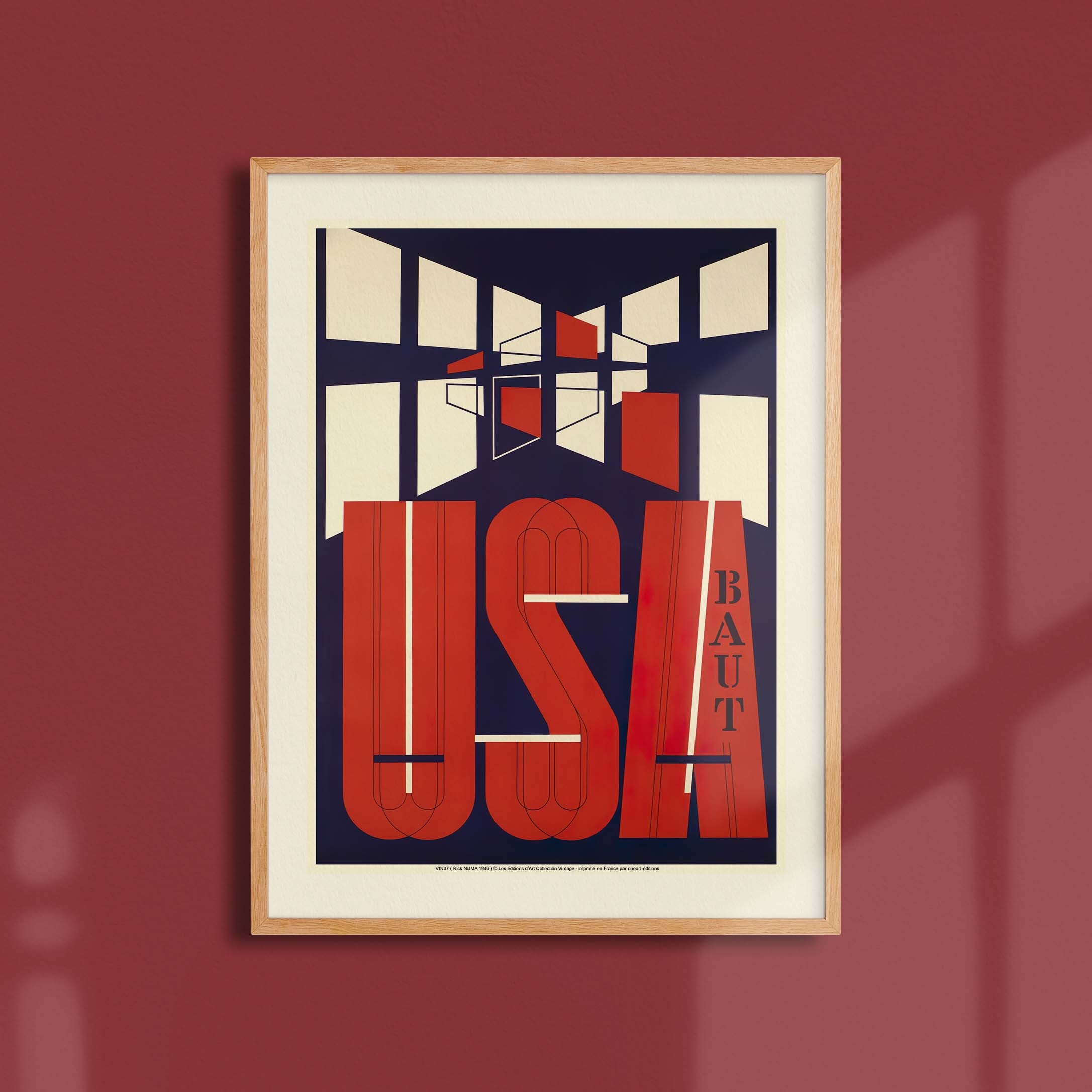 Affiche publicité vintage - USA-oneart.fr