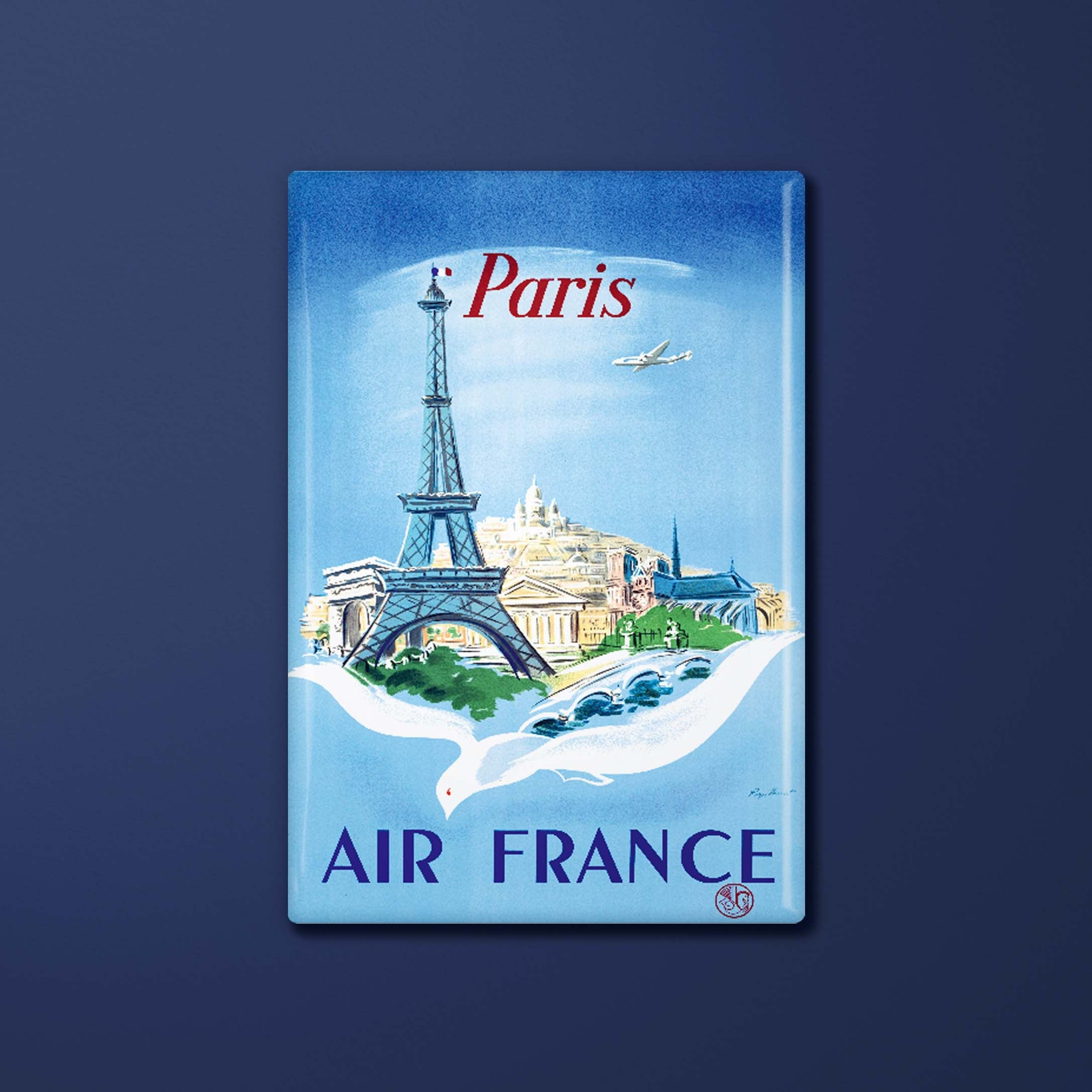 Magnet Air France Legend Paris, Tour Eiffel et colombe