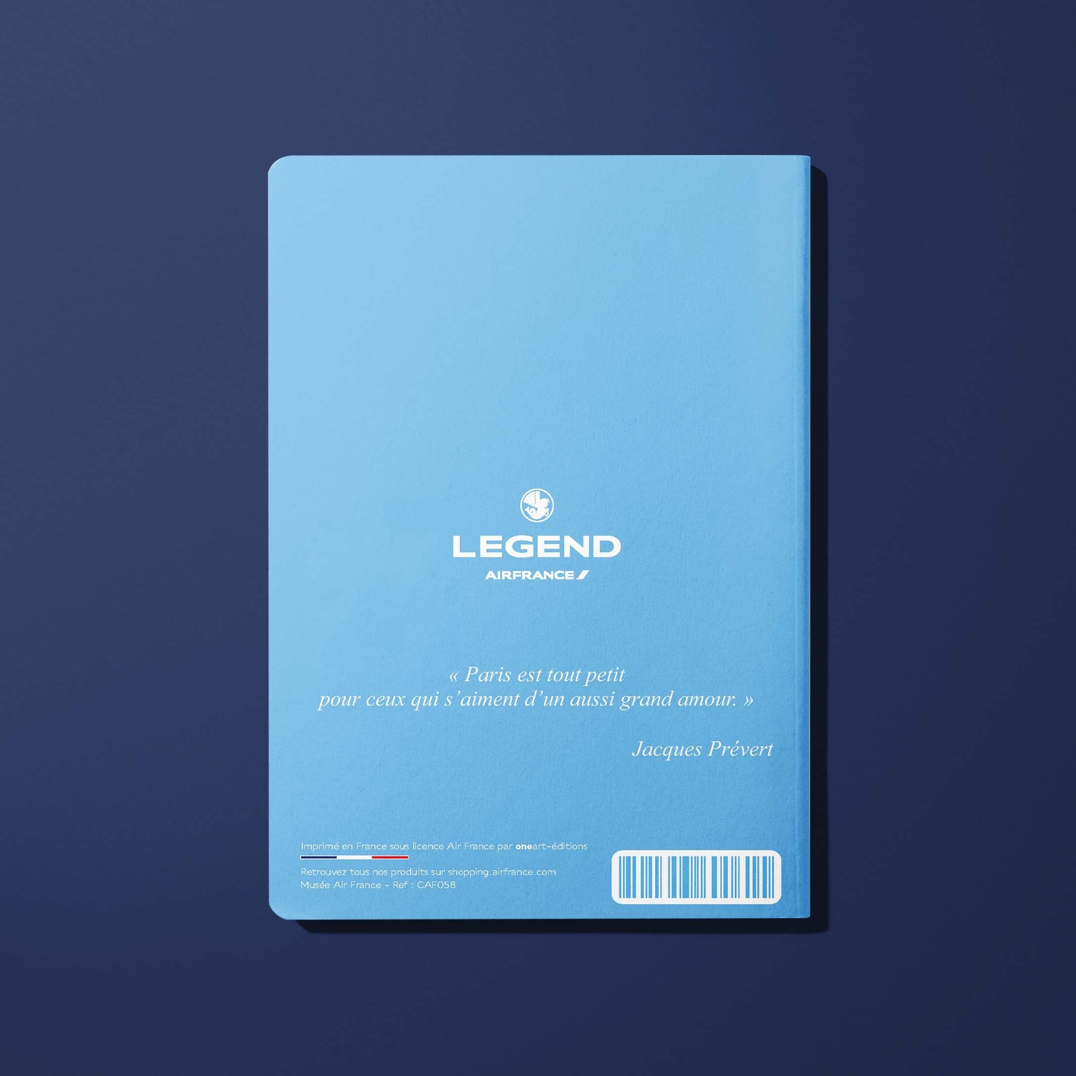 Air France Legend Paris, Eiffel Tower and dove booklet