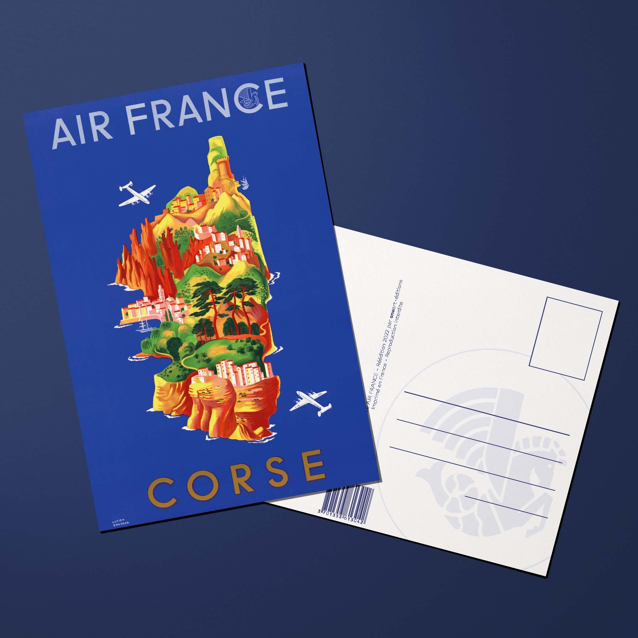 Carte postale Air France Legend Corse, île