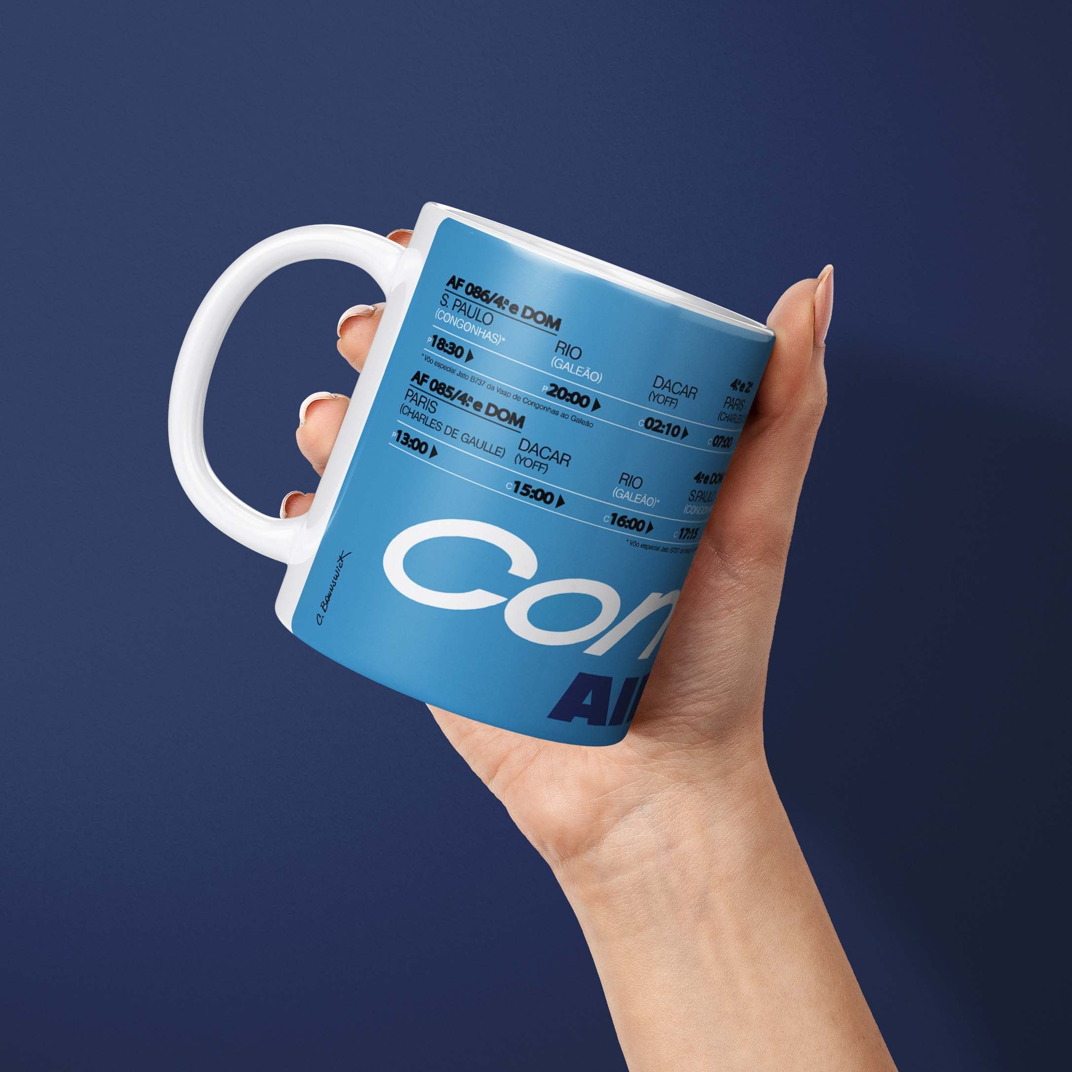 Mug Air France Legend Concorde Timeline