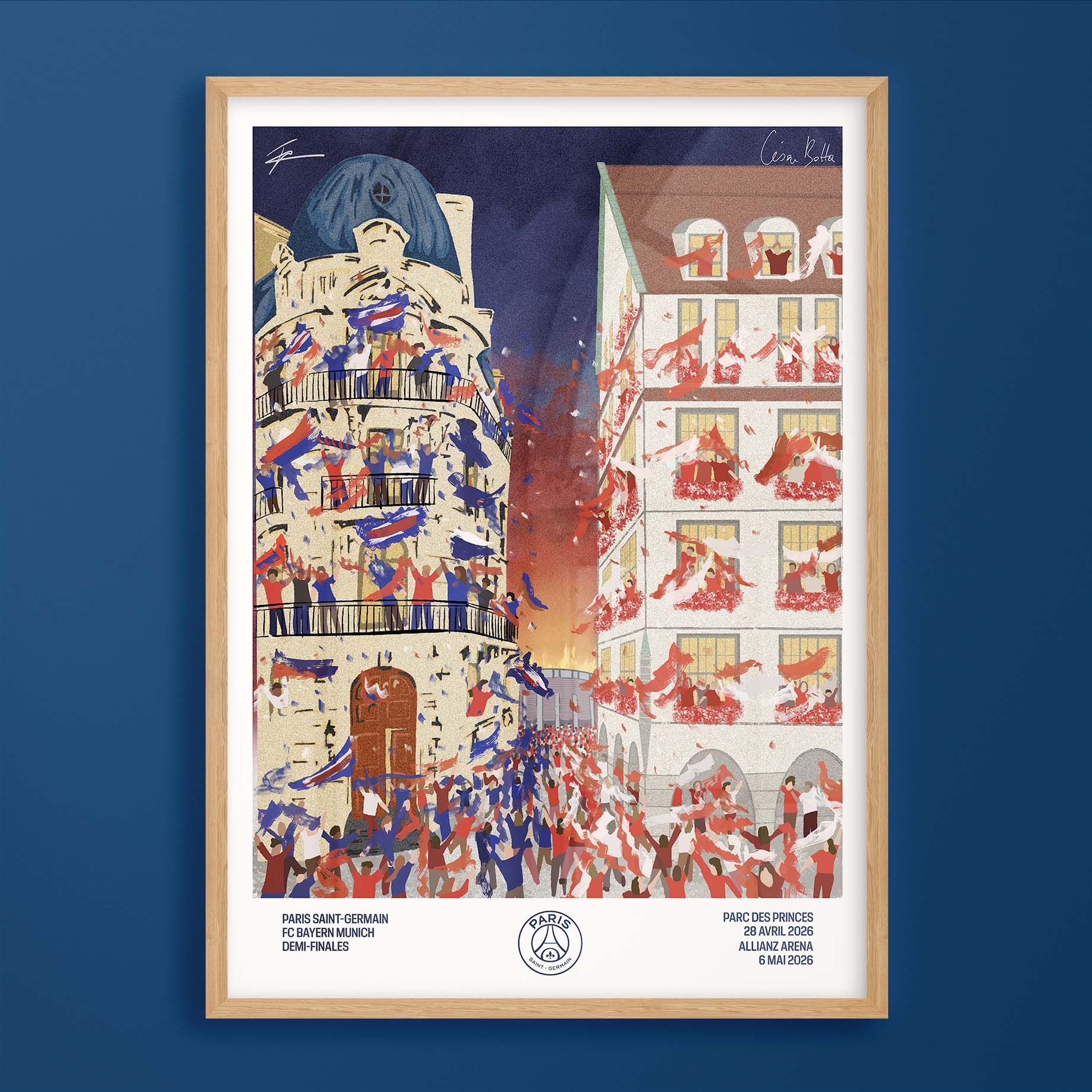 Affiche de match PSG - Bayern
