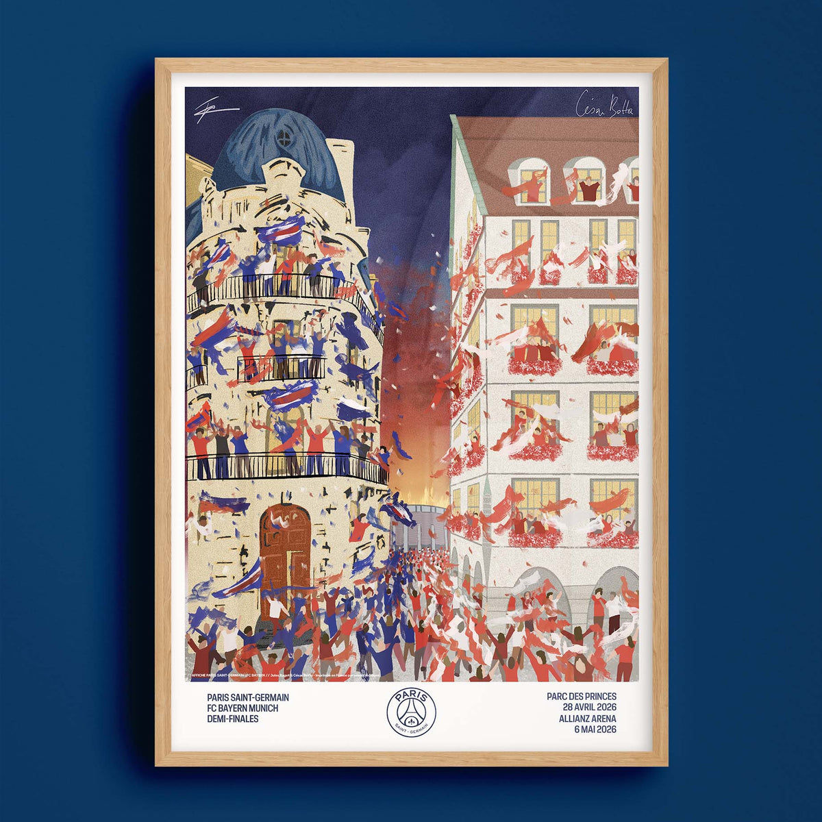 Affiche de Match Paris Saint-Germain - Bayern - Demi finale 2026