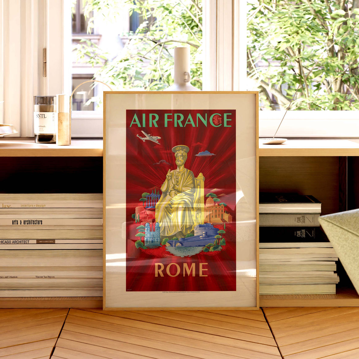Affiche Air France - Rome