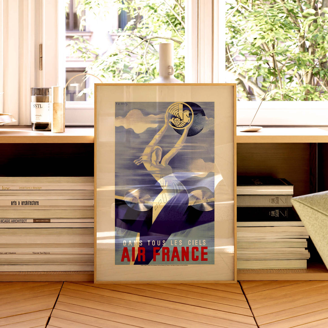 Affiche Air France - Dans tous les ciels