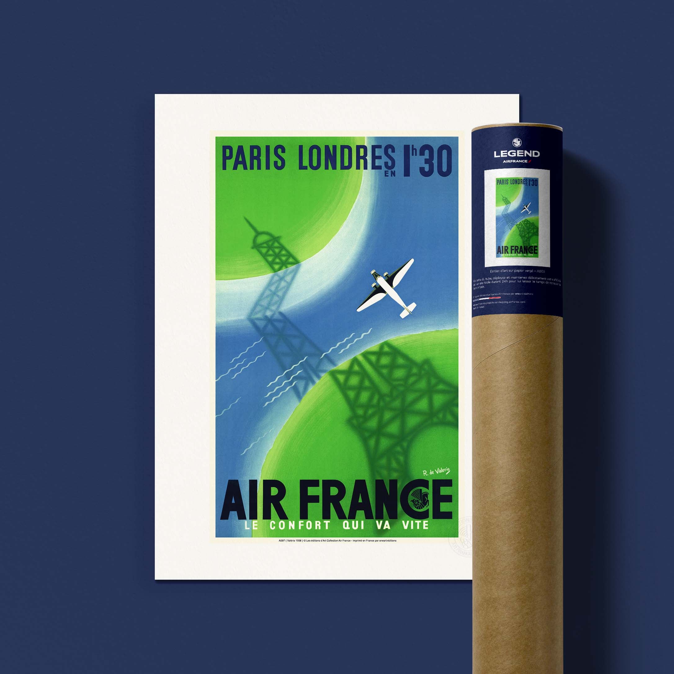 Affiche Air France - Paris Londres