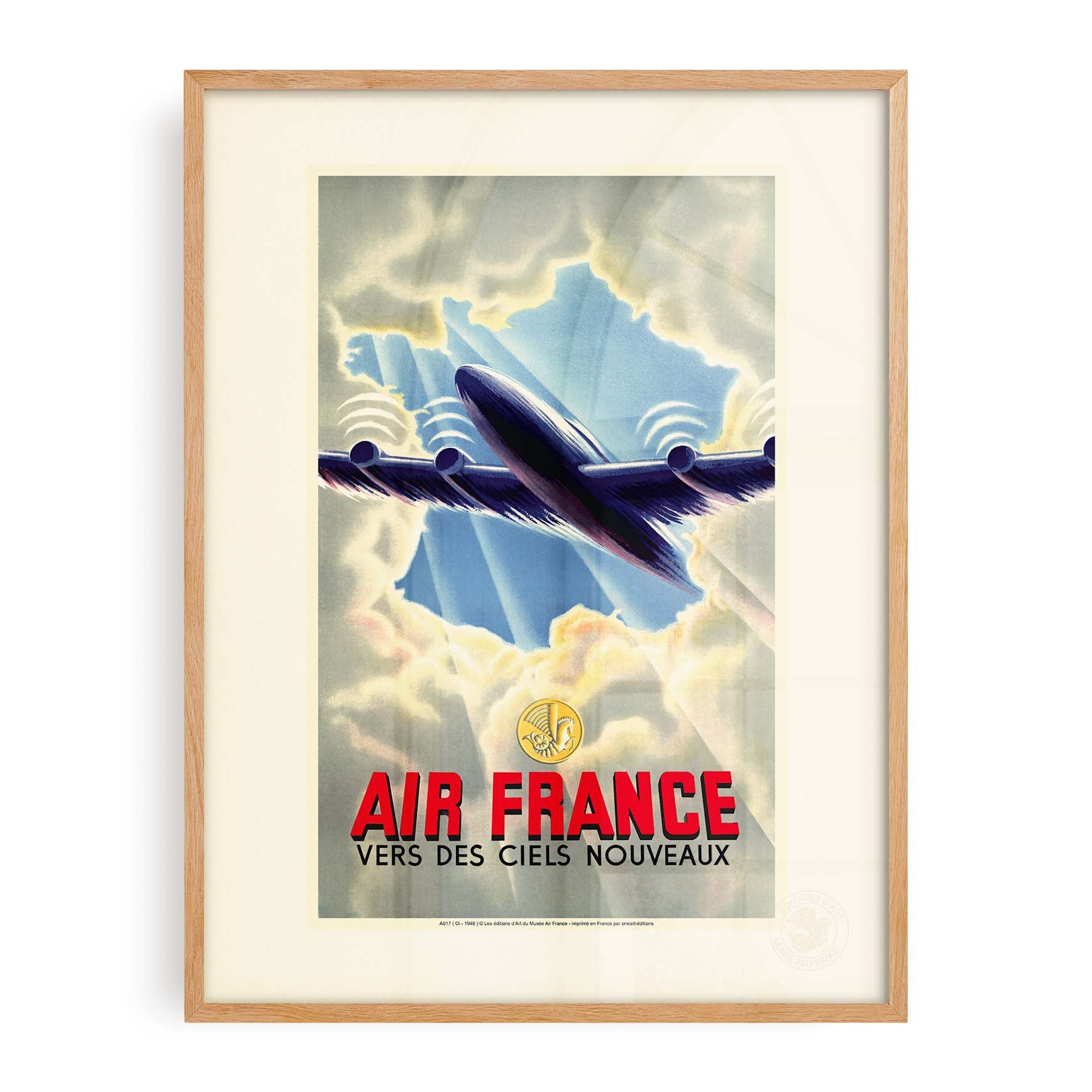 Affiche Air France - Vers des ciels nouveaux-oneart.fr