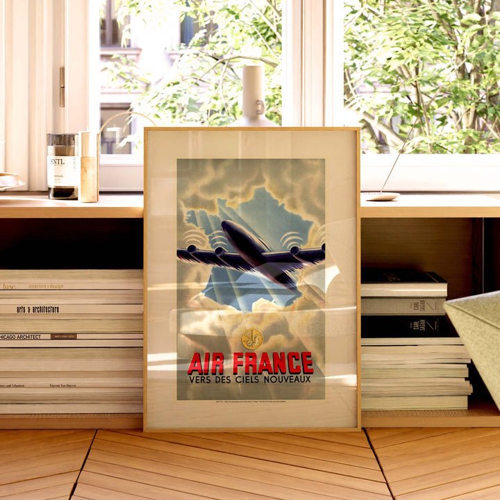 Affiche Air France - Vers des ciels nouveaux