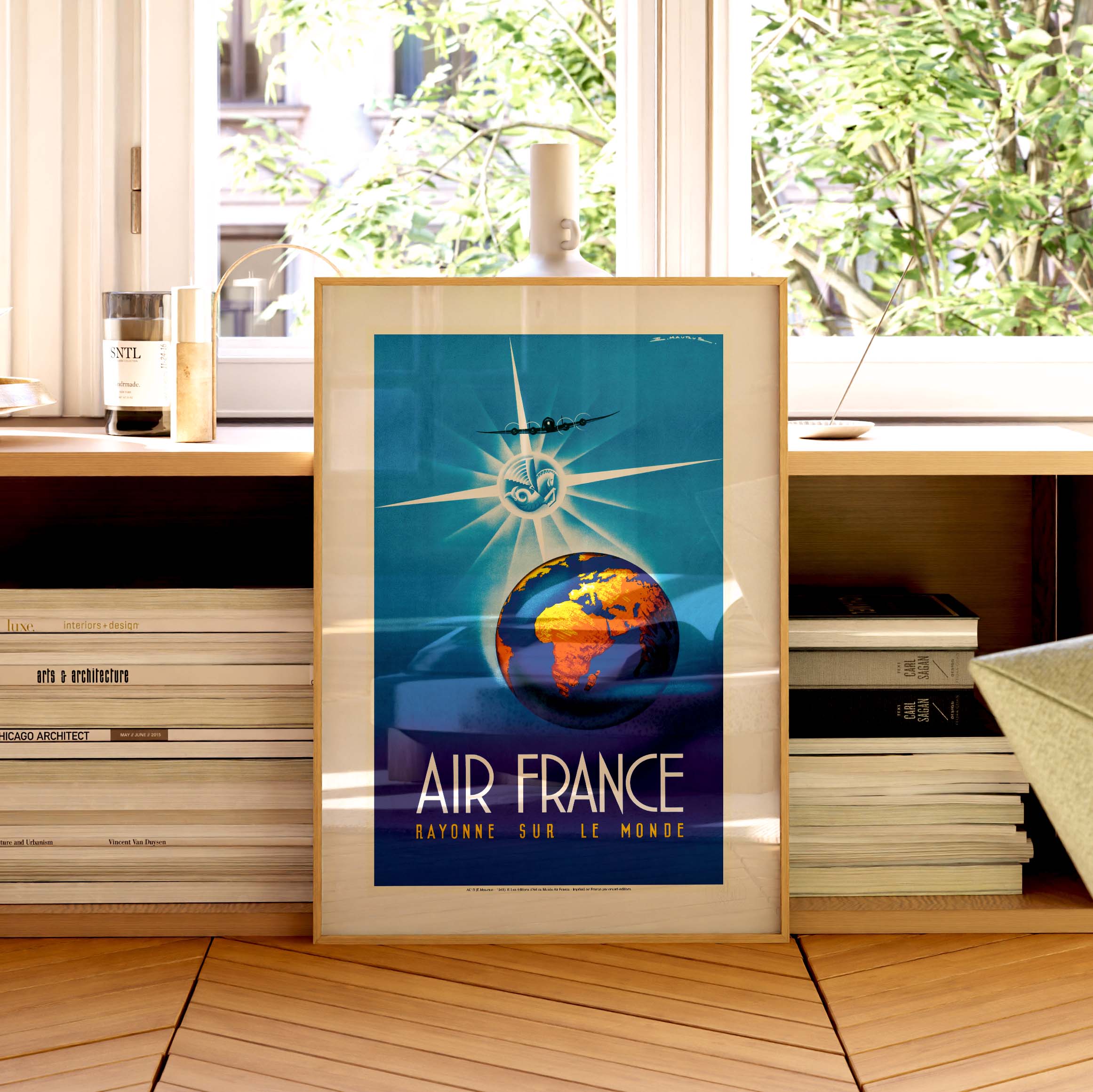 Air France poster - Air France shines around the world