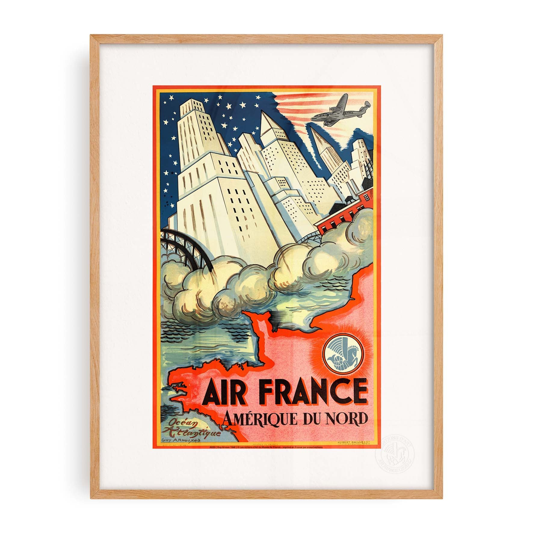 Affiche Air France - Amérique du Nord