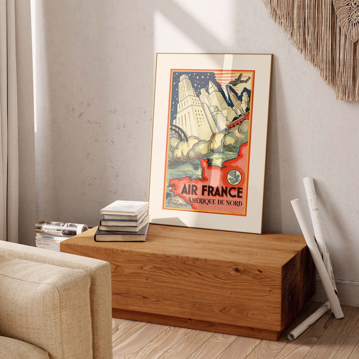 Affiche Air France - Amérique du Nord