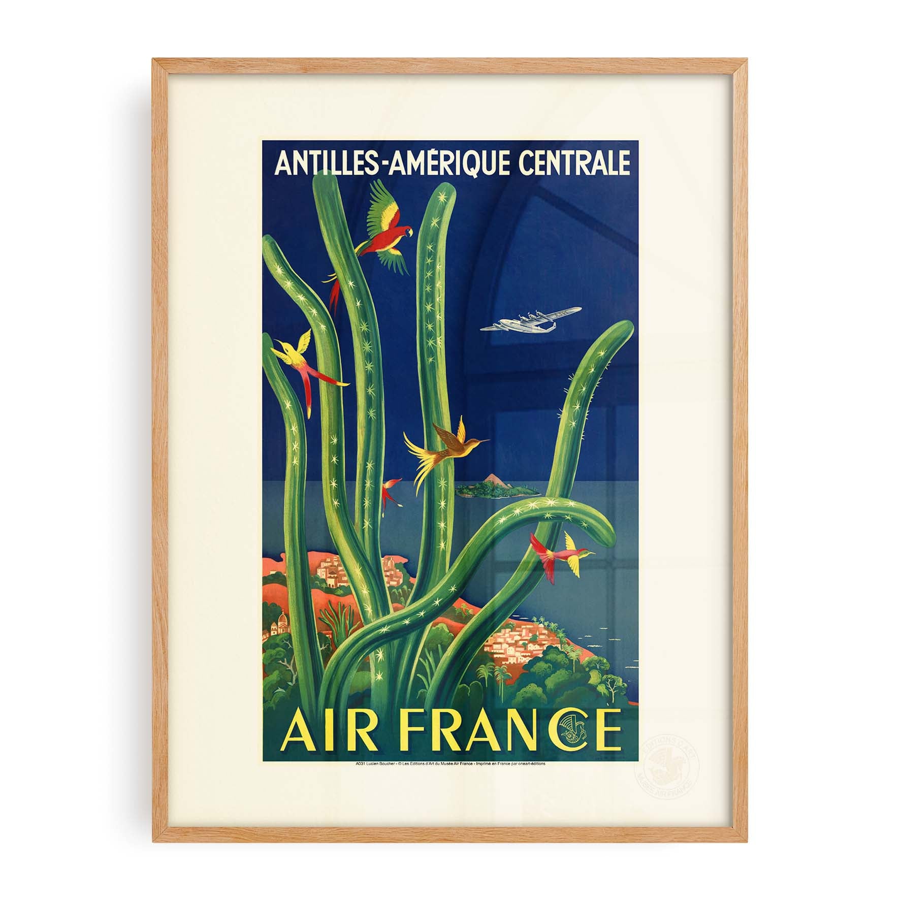 Affiche Air France - Antilles - Amérique Centrale-oneart.fr