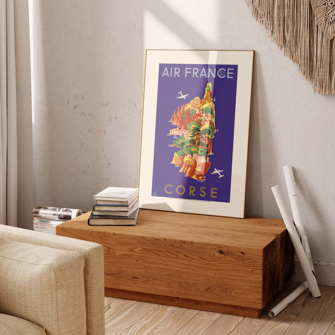 Affiche Air France - Corse