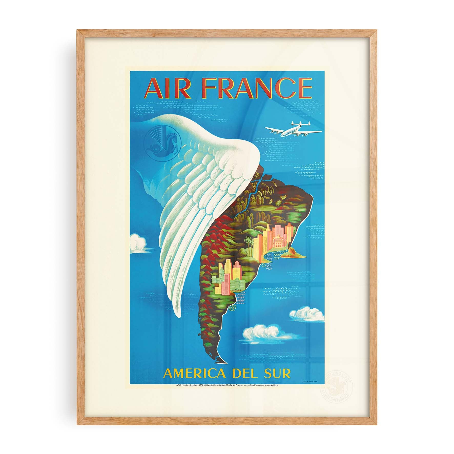Affiche Air France - America del sur-oneart.fr