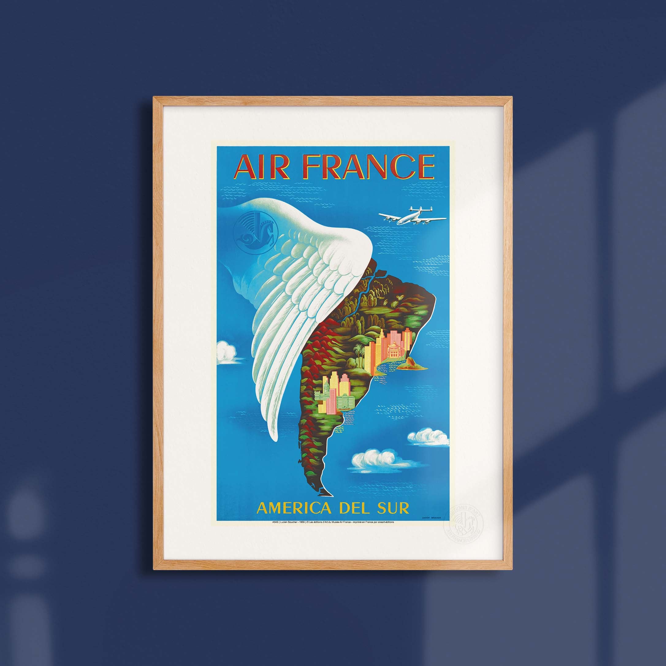 Air France - America del poster on