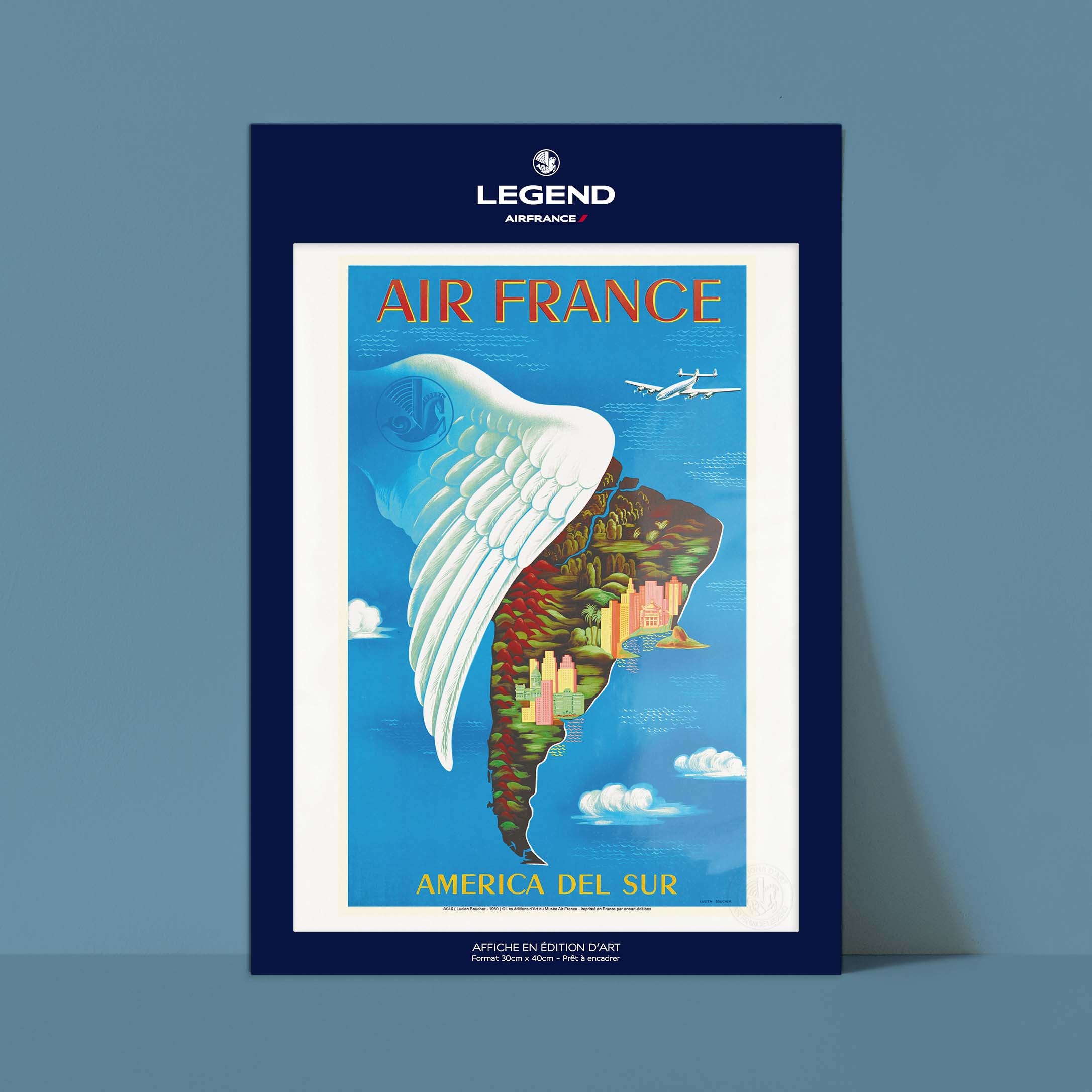 Air France - America del poster on